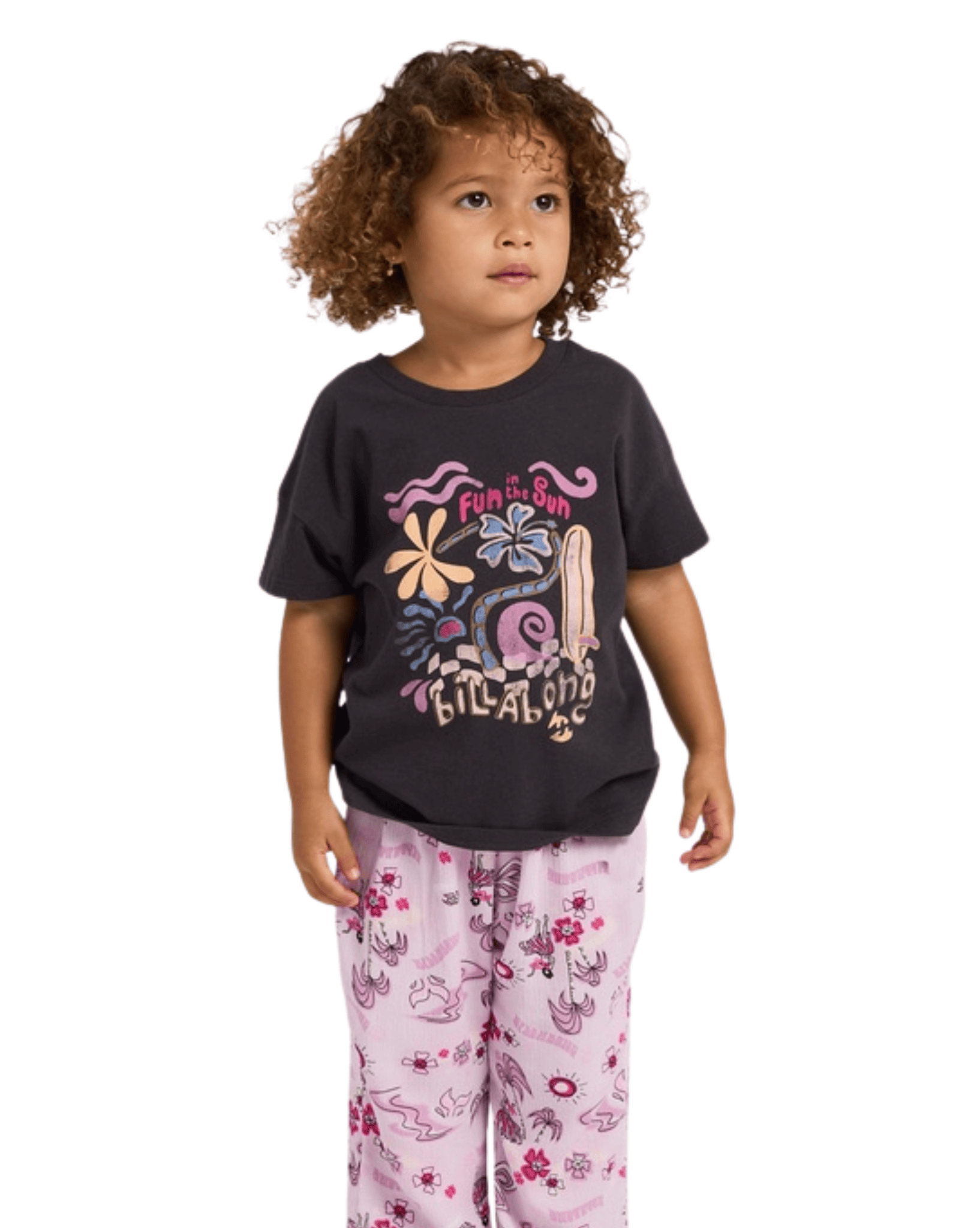 Billabong Girls Clothing Billabong Aloha Club Tee - Off Black