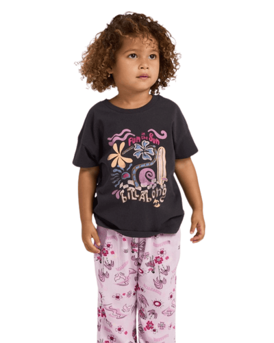 Billabong Girls Clothing Billabong Aloha Club Tee - Off Black