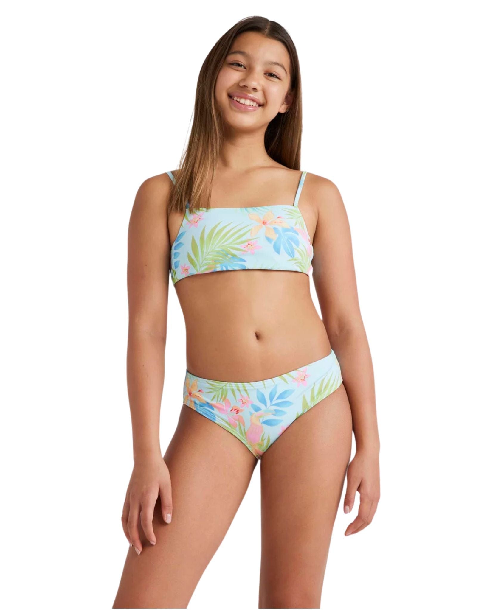 Billabong Girls In Da Jungle Swim Set - Blue Glow