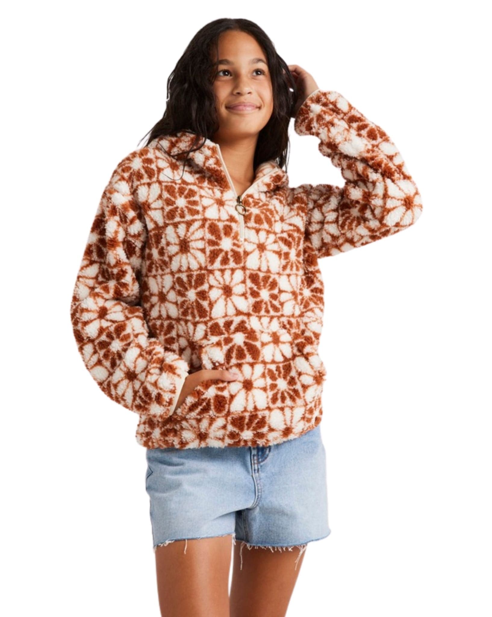Billabong Girls Just In Time Hoodie - Multi