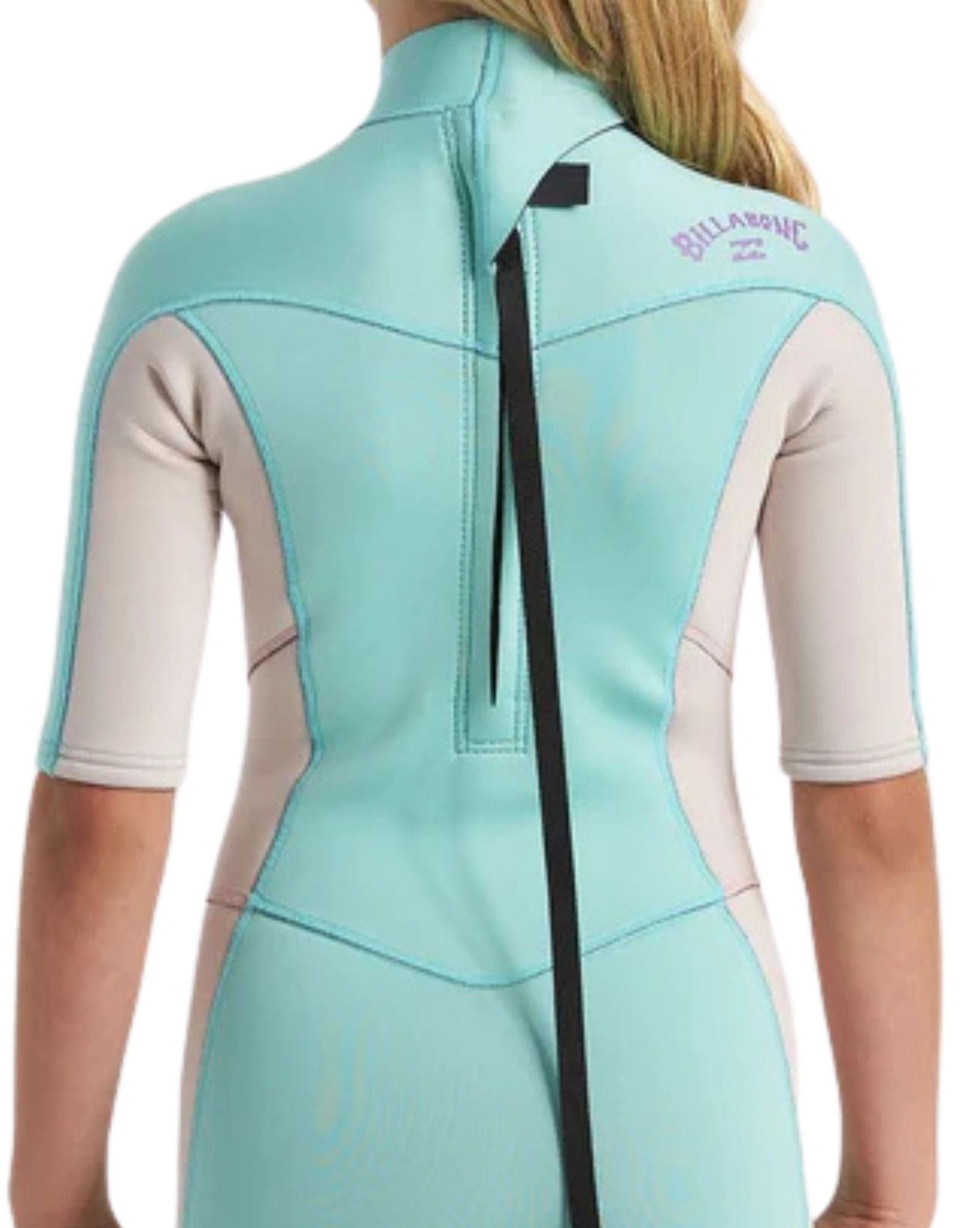 Billabong Girls Synergy 2/2mm BZ Ss Springsuit -  Ice