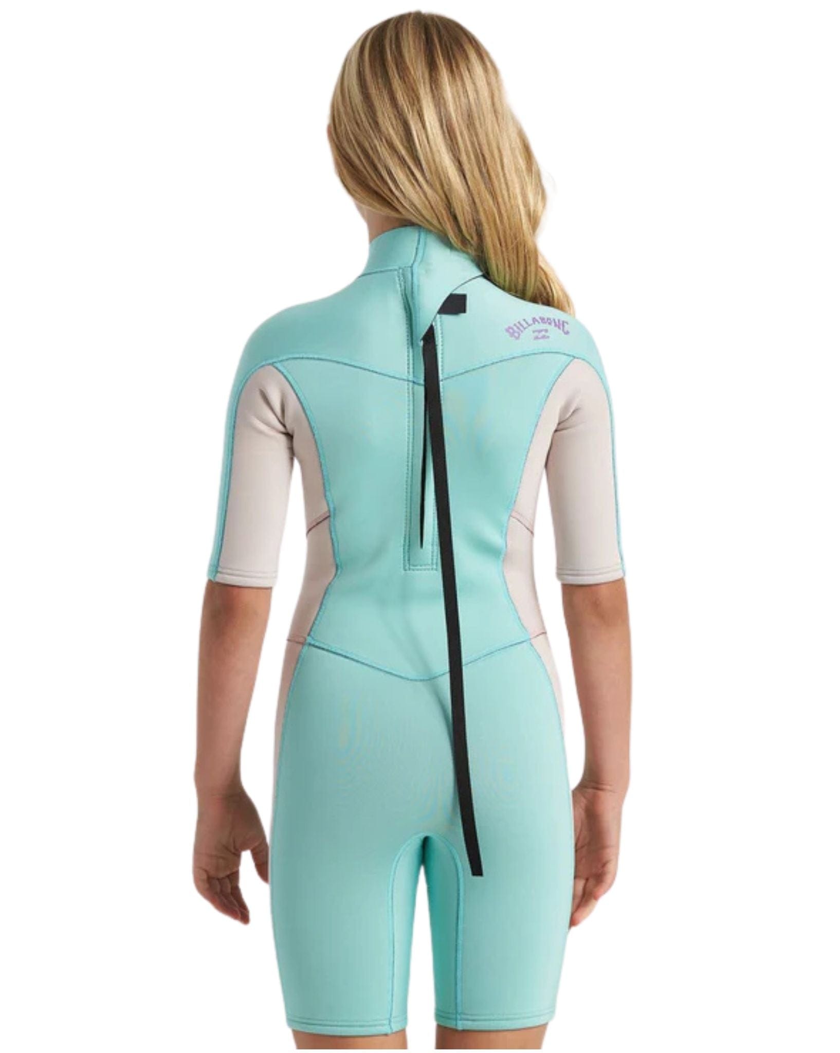 Billabong Girls Synergy 2/2mm BZ Ss Springsuit -  Ice
