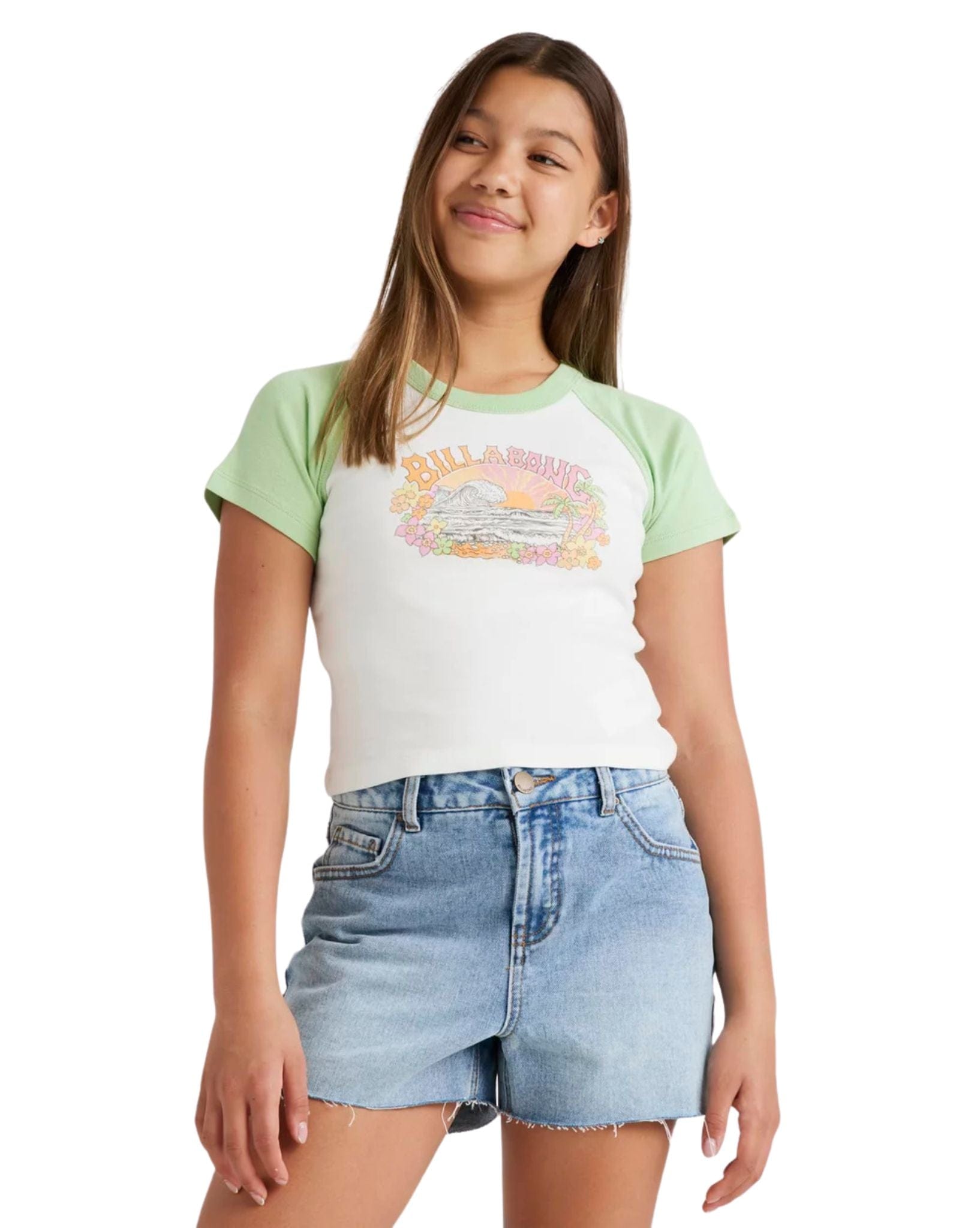 Billabong Girls Tropical Views Raglan - Sweet Meadow