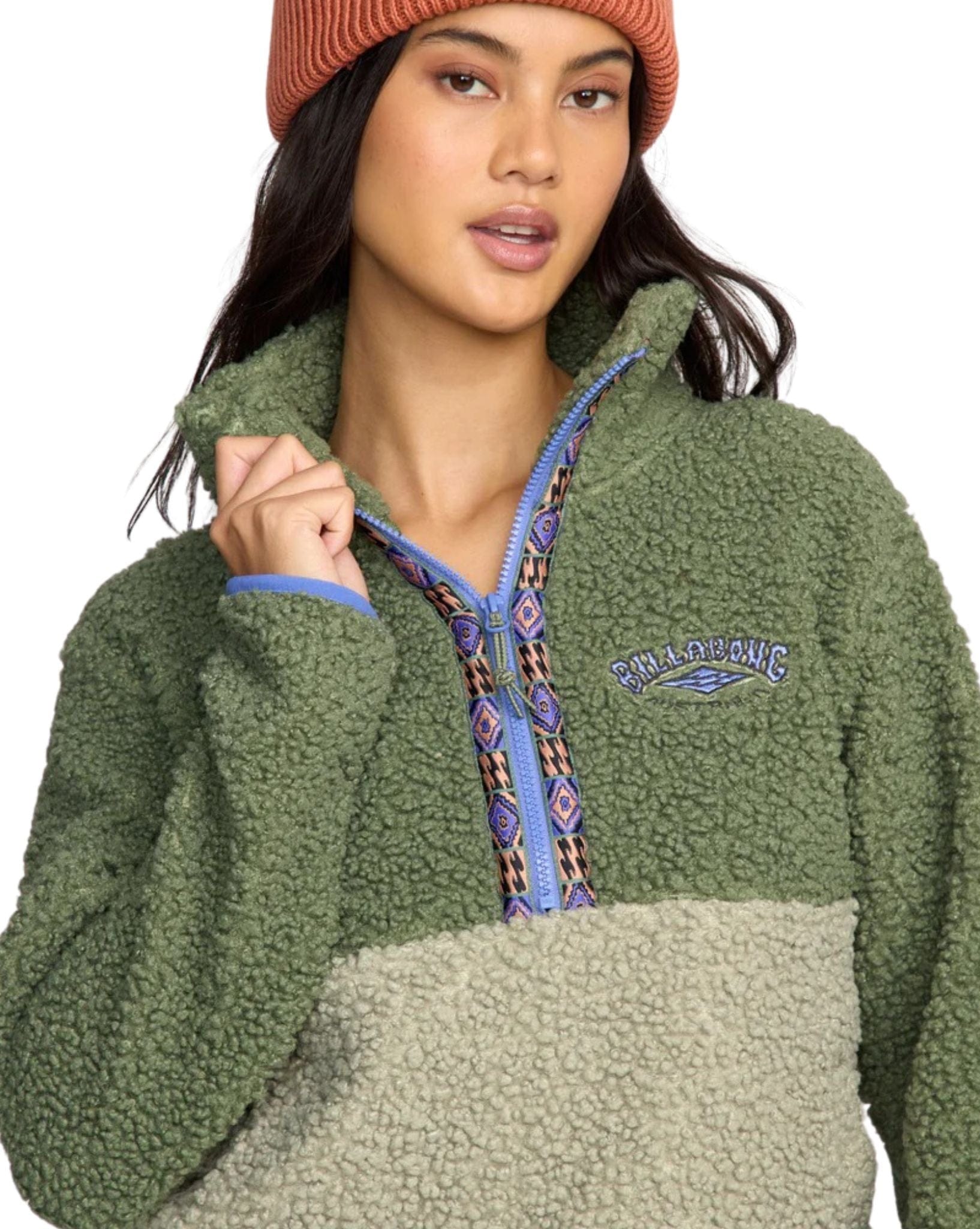 Billabong Horizon Mock Neck Half Zip Flc