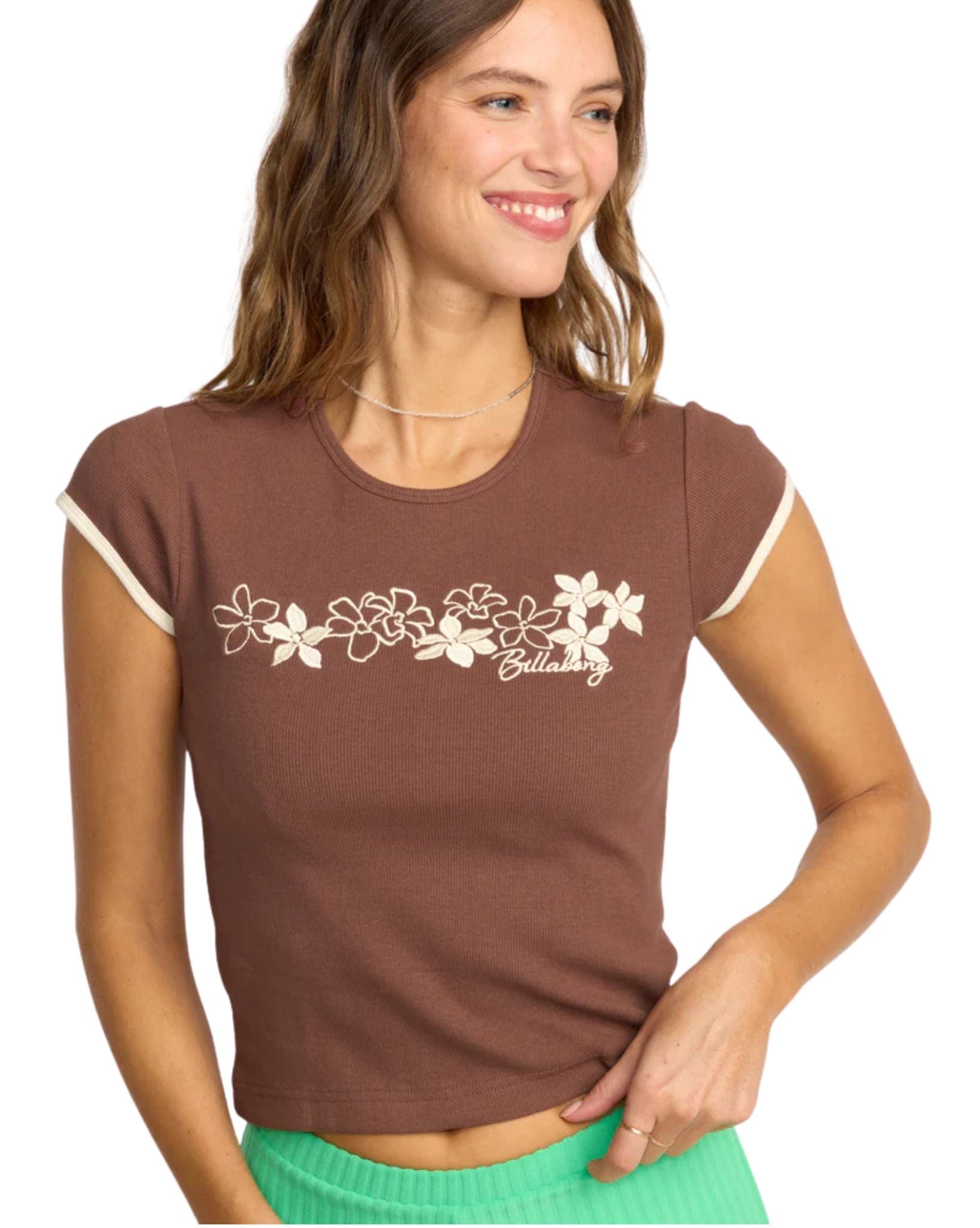 Billabong Josie Ringer Short Sleeve T-Shirt