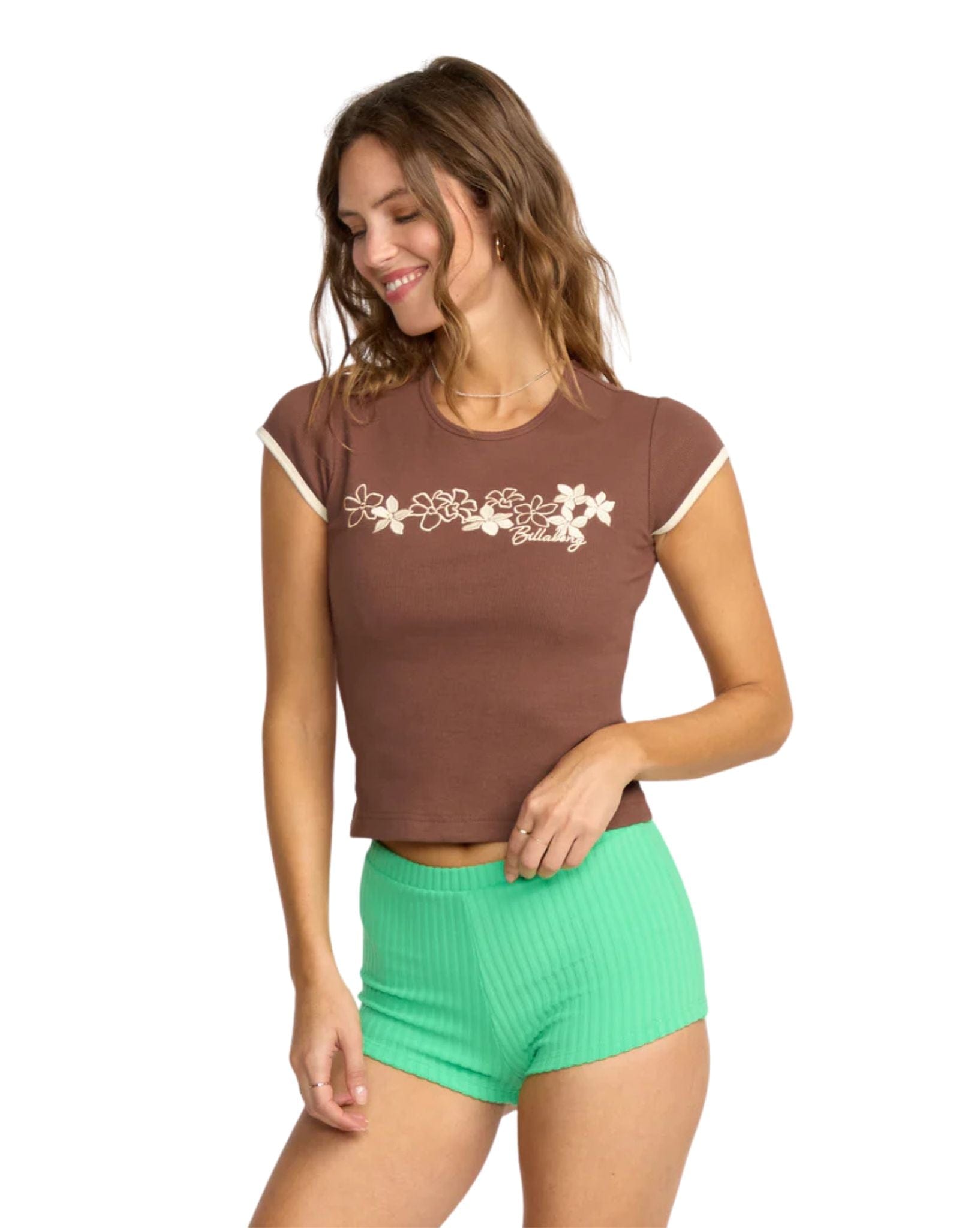 Billabong Josie Ringer Short Sleeve T-Shirt