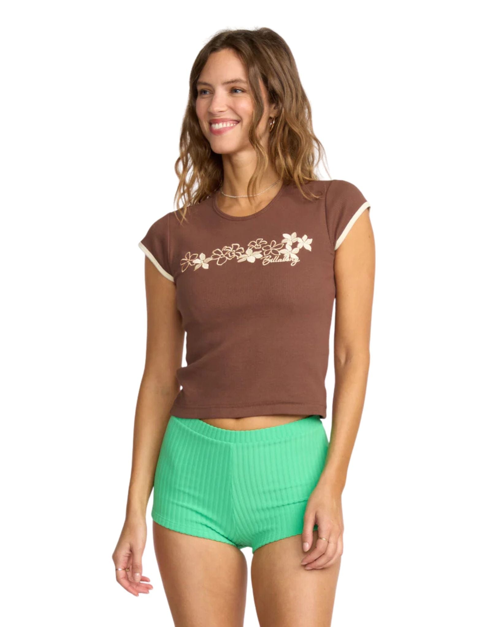 Billabong Josie Ringer Short Sleeve T-Shirt