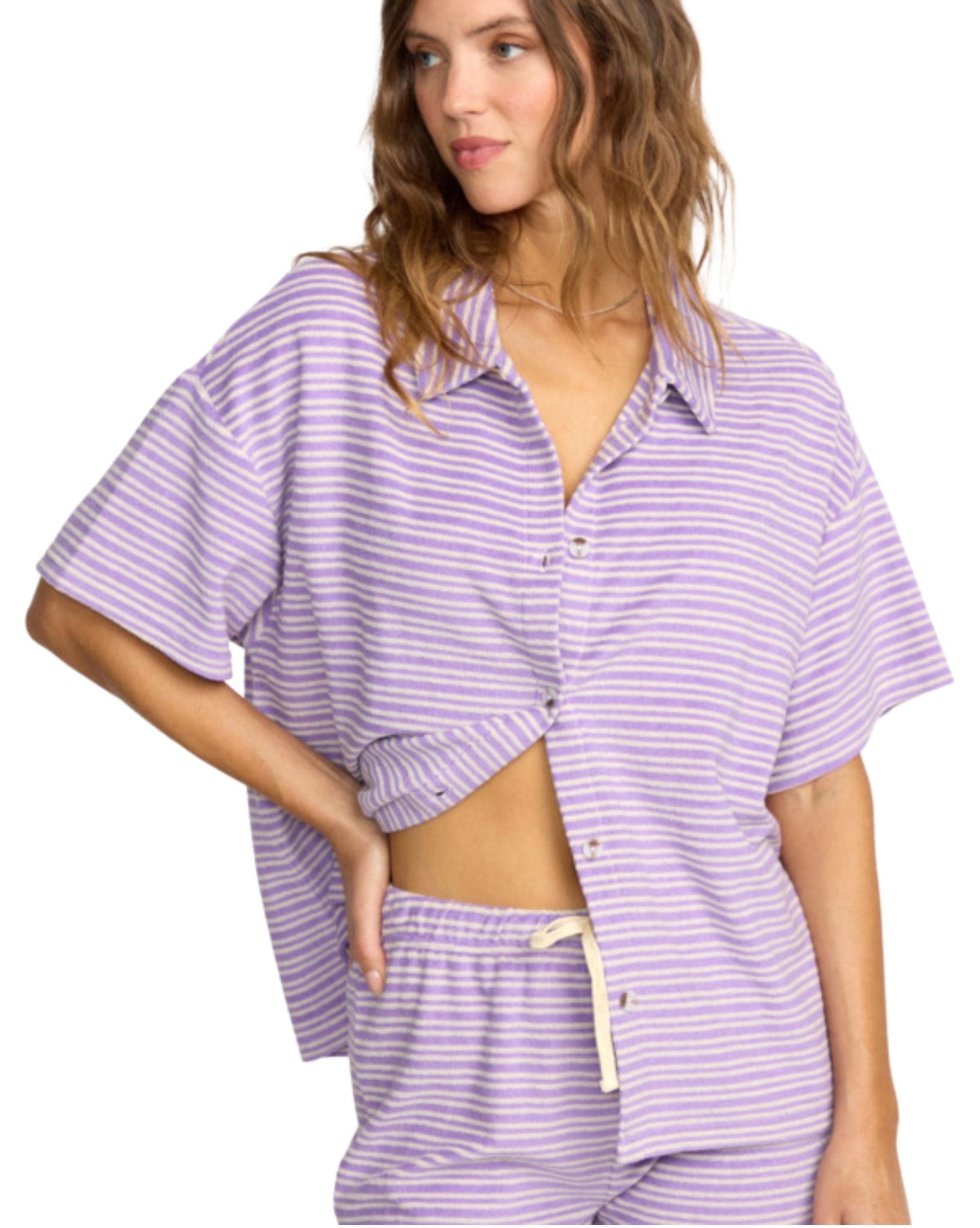Billabong Josie Stripe Beach Shirt
