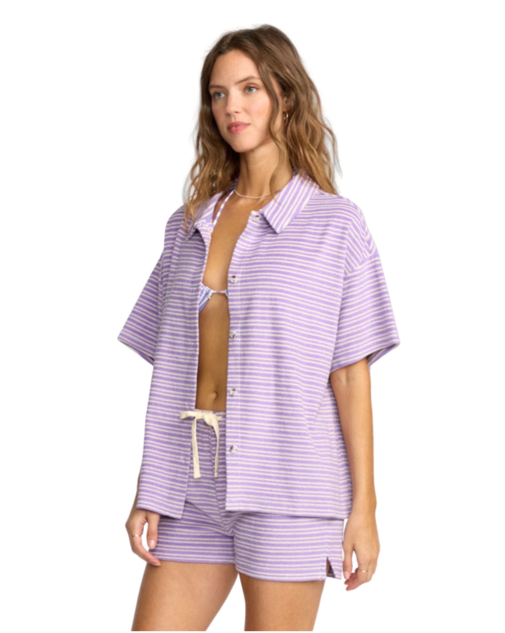 Billabong Josie Stripe Beach Shirt