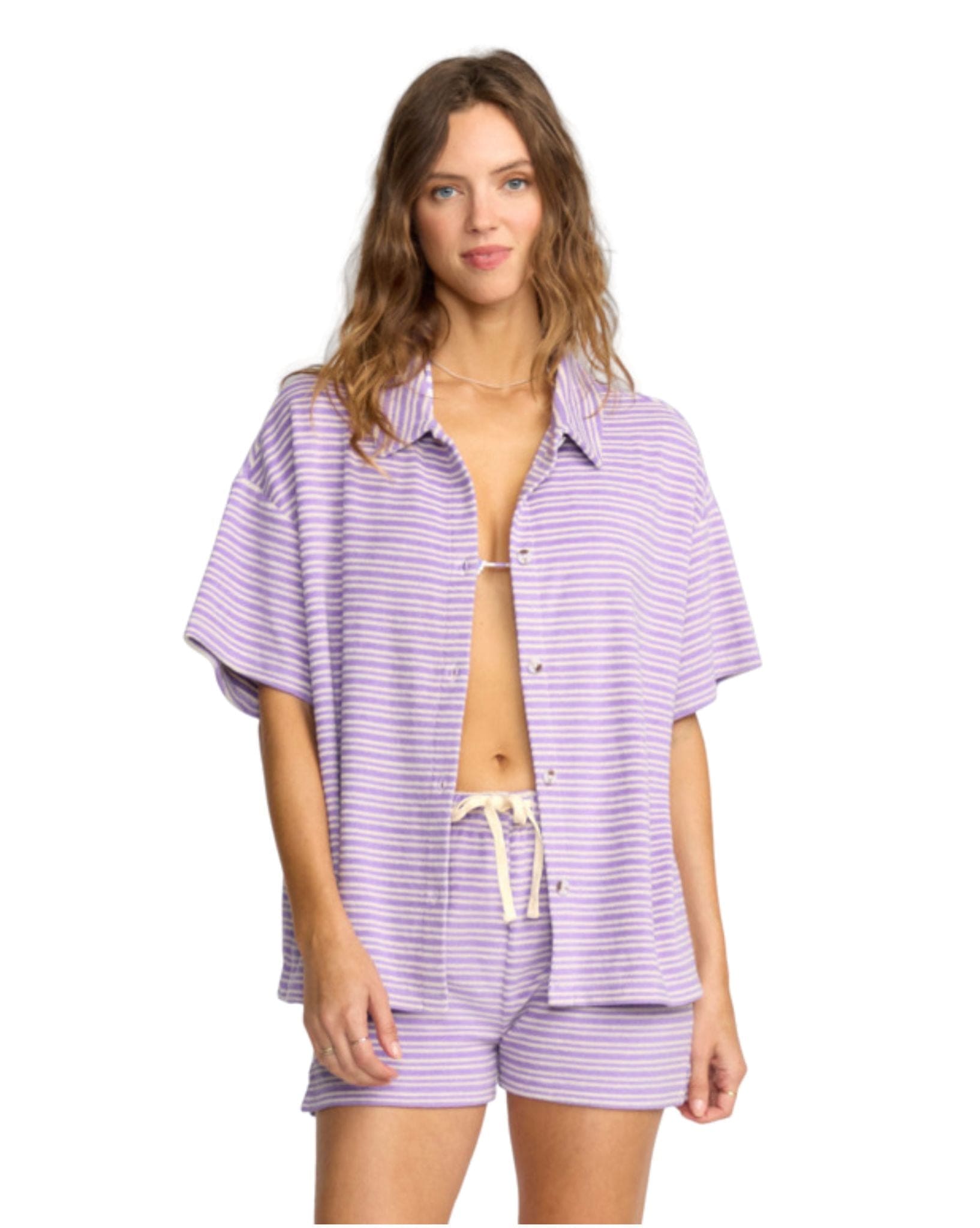 Billabong Josie Stripe Beach Shirt