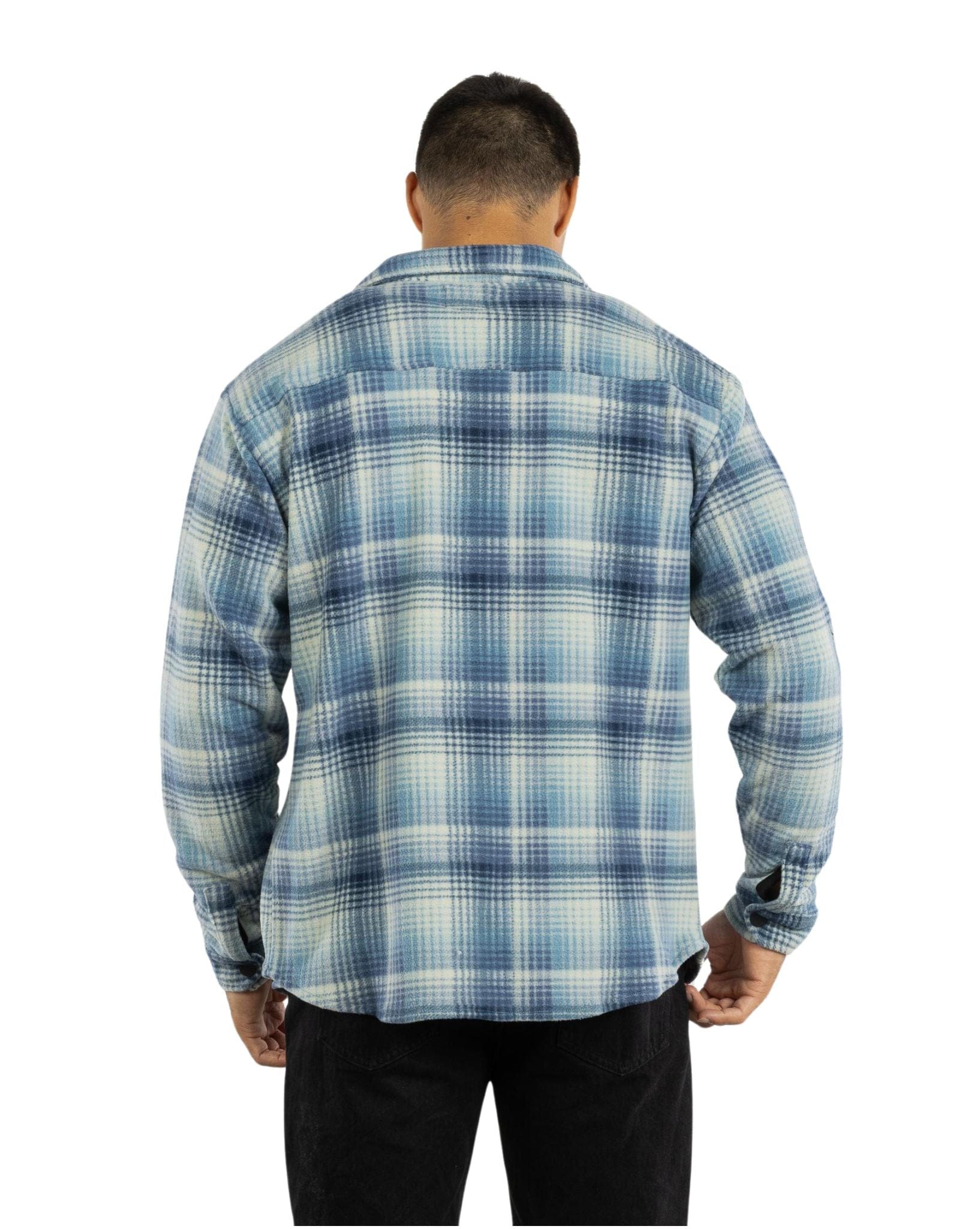 Billabong Mens Furnace Flannel Ls Shirt - Glacier Blue