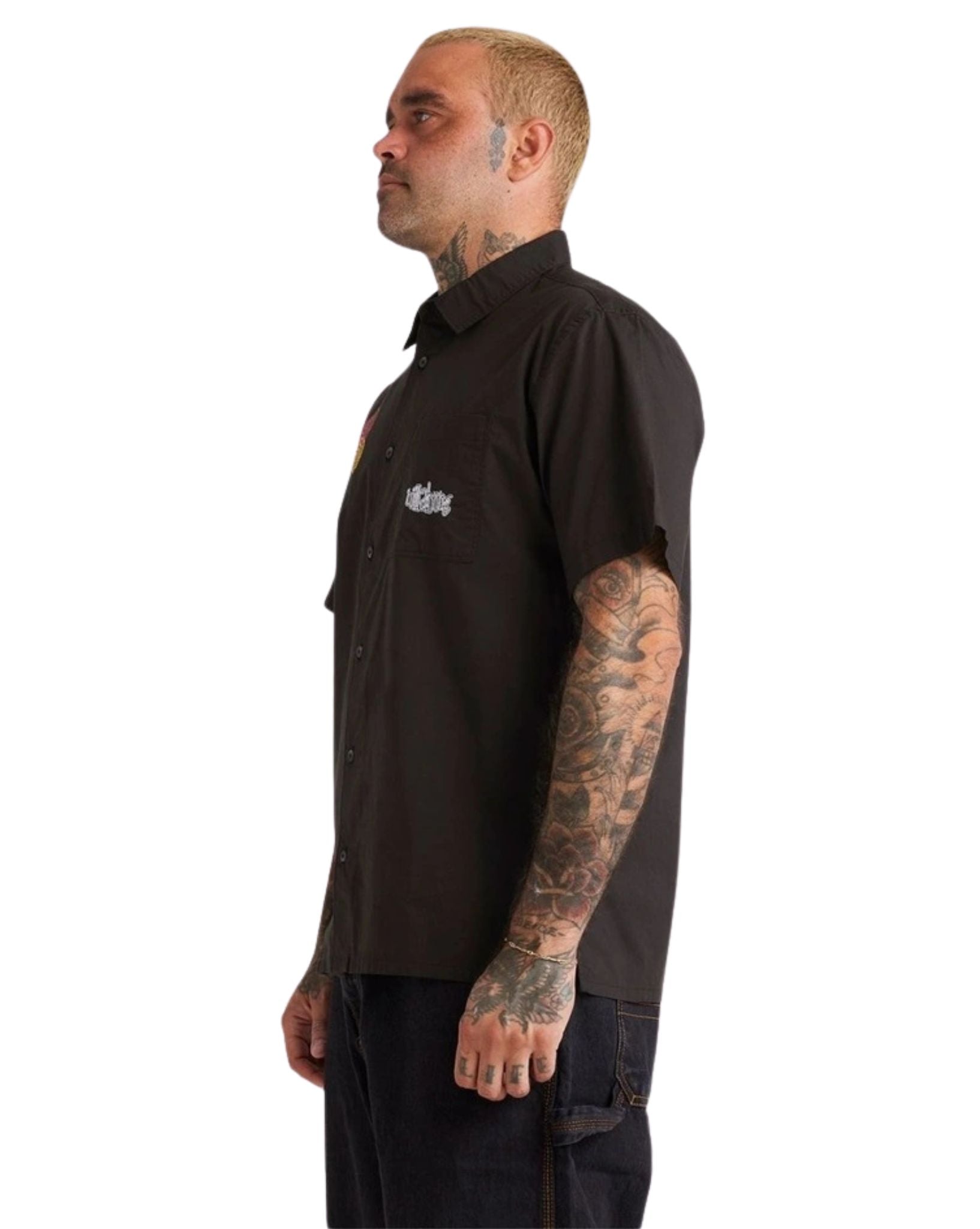 Billabong Mens Otis Circles Ss Shirt - Black