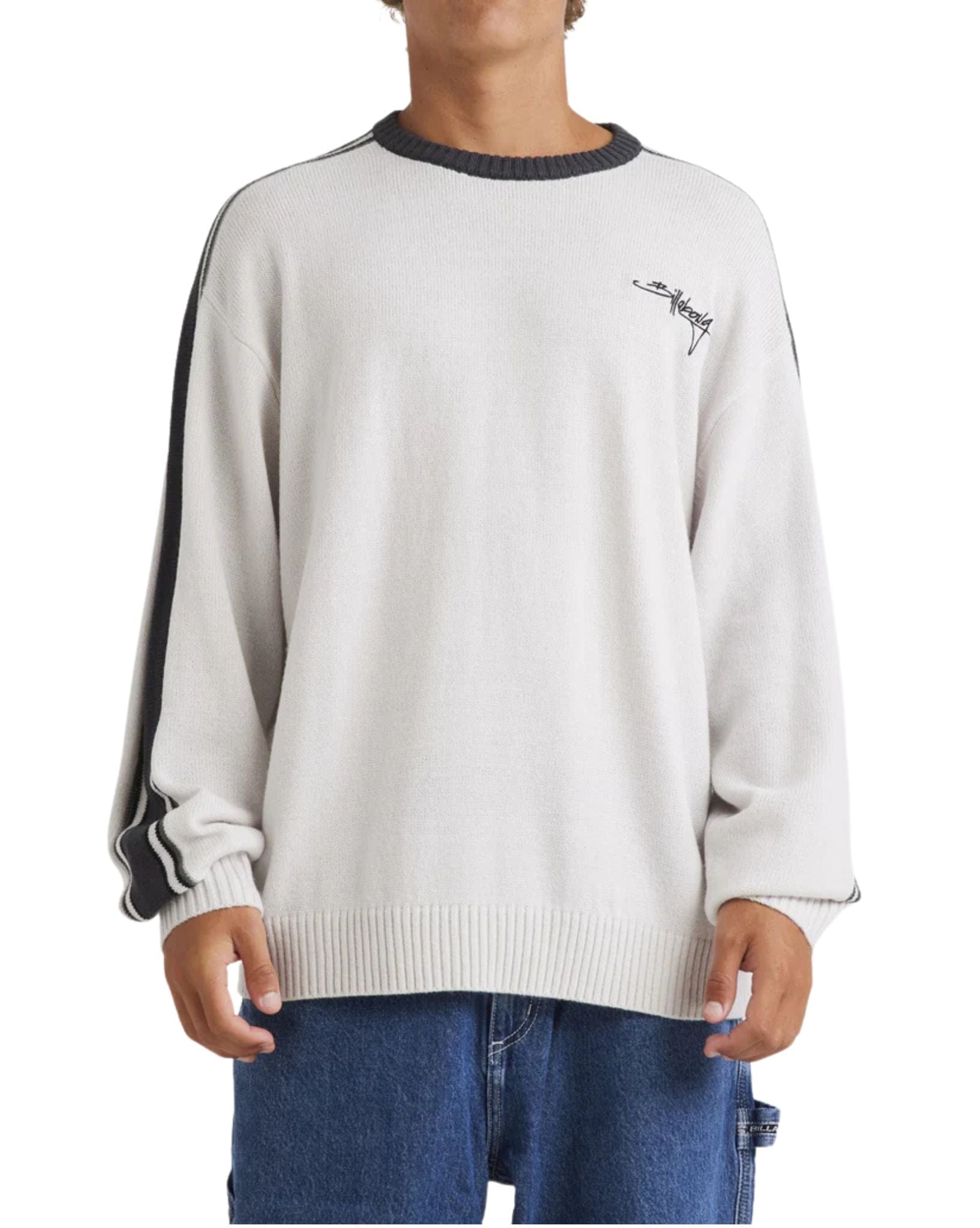 Billabong Mens Script Sweater - Fog