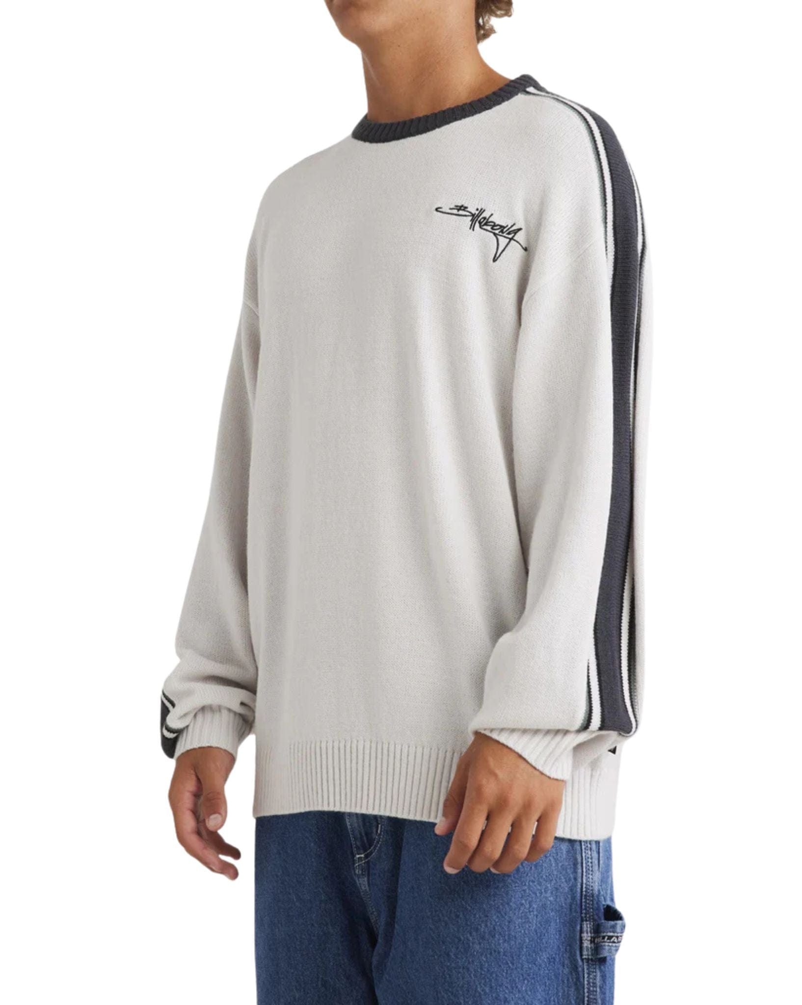 Billabong Mens Script Sweater - Fog