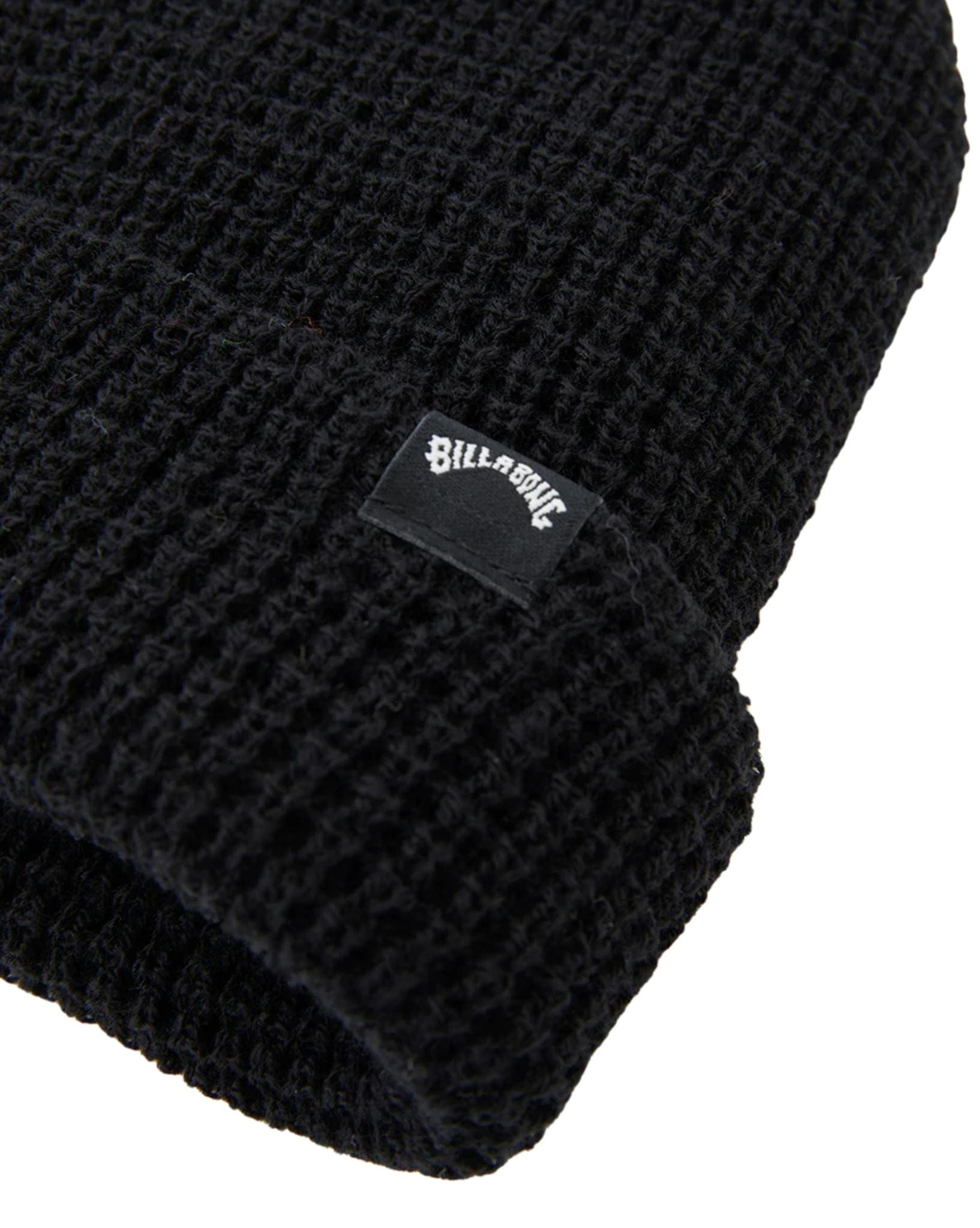 Billabong Mens Waffle Beanie - Black