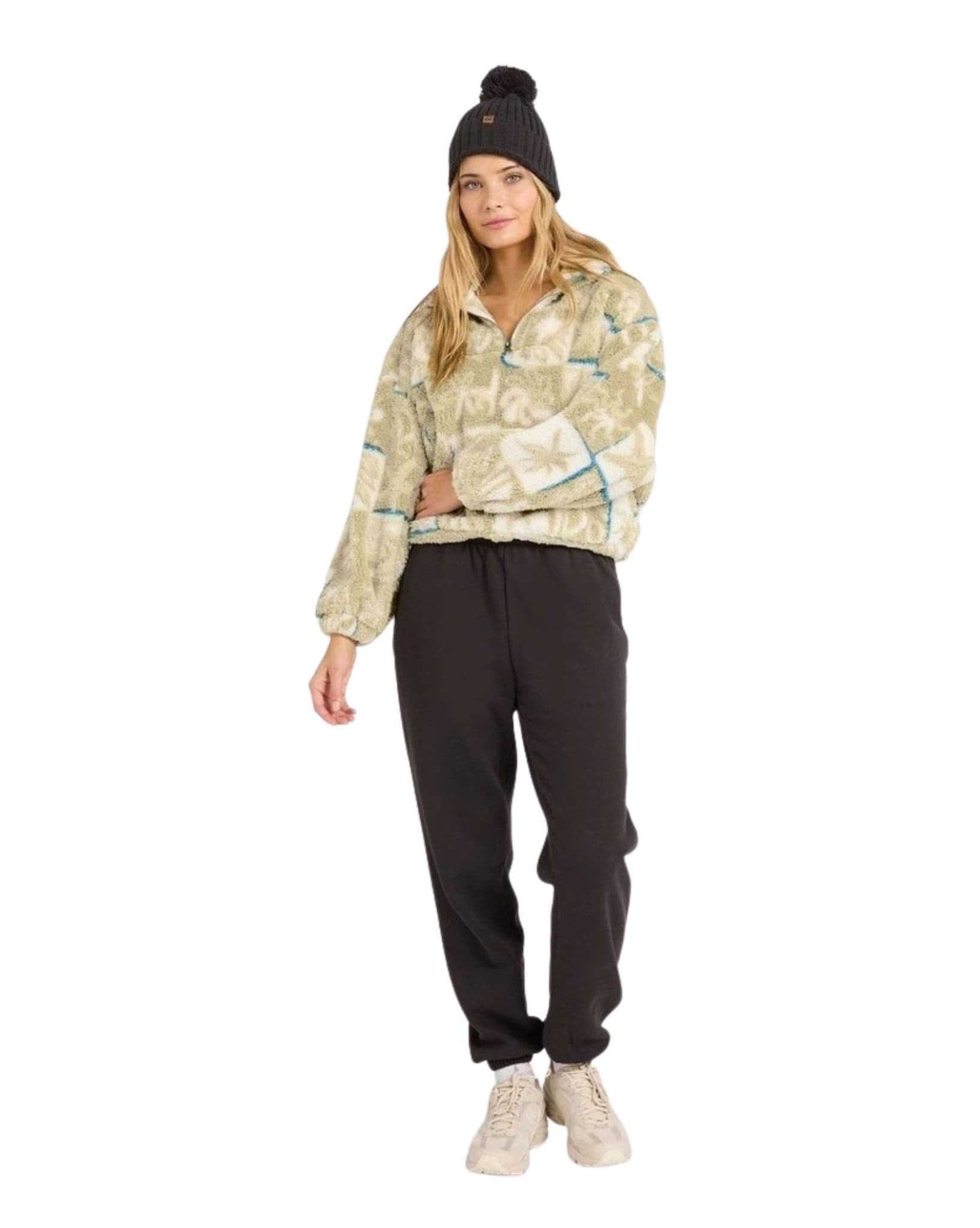 Billabong Sea Check Half Zip Crew