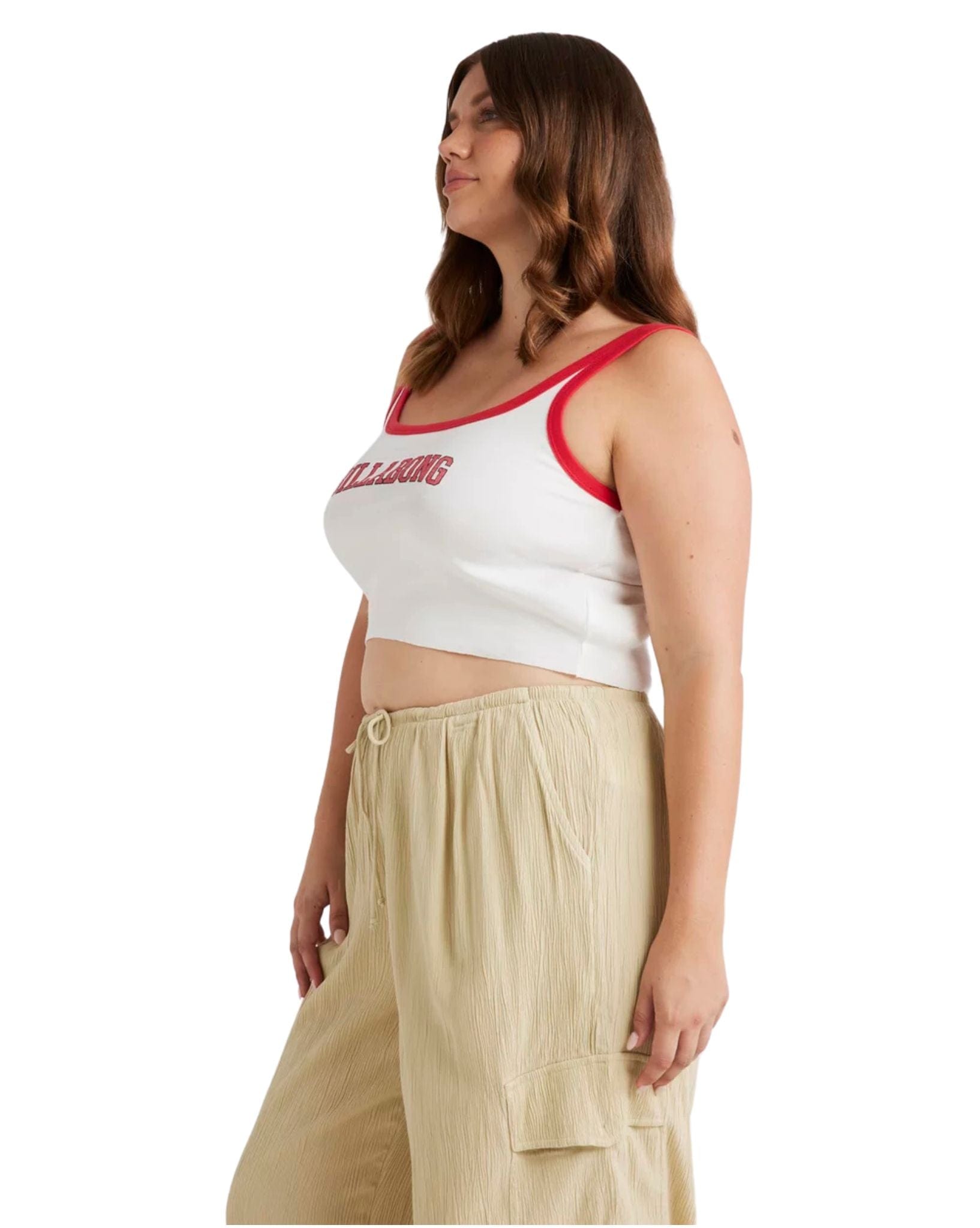 Billabong Womens Athletic Billa Tank Top - Salt Crystal
