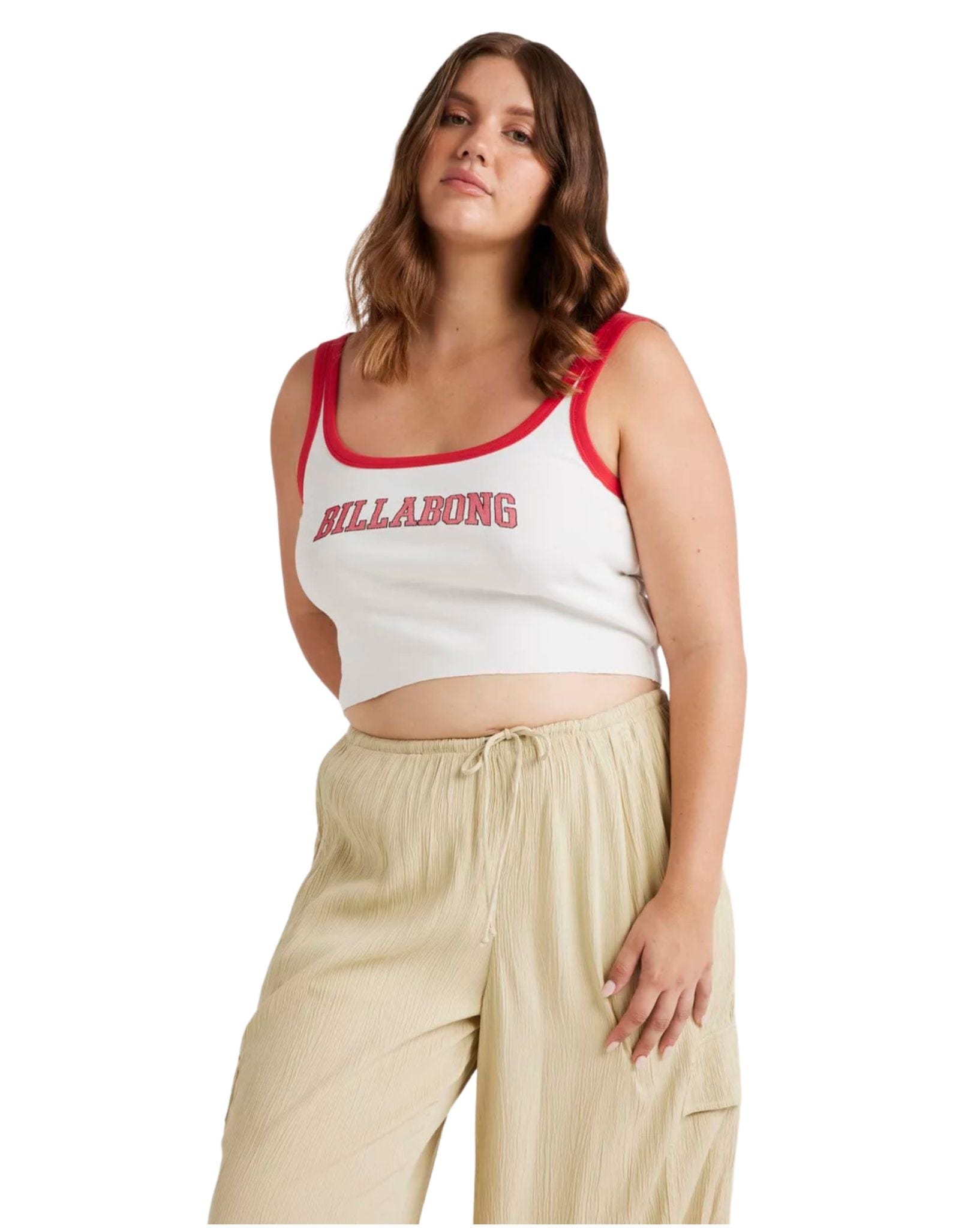 Billabong Womens Athletic Billa Tank Top - Salt Crystal