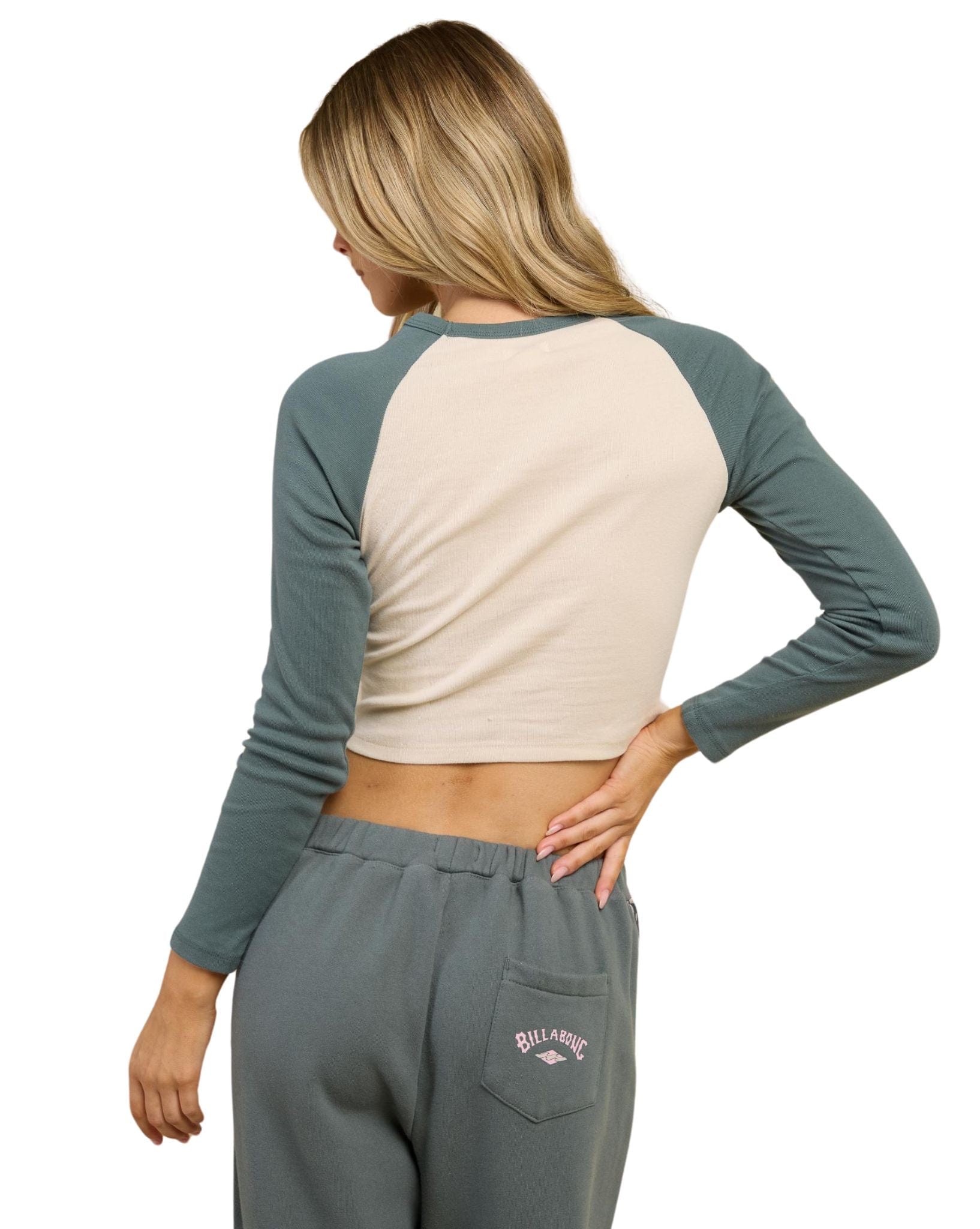 Billabong Womens Coaster Raglan Ls Top - Whitecap