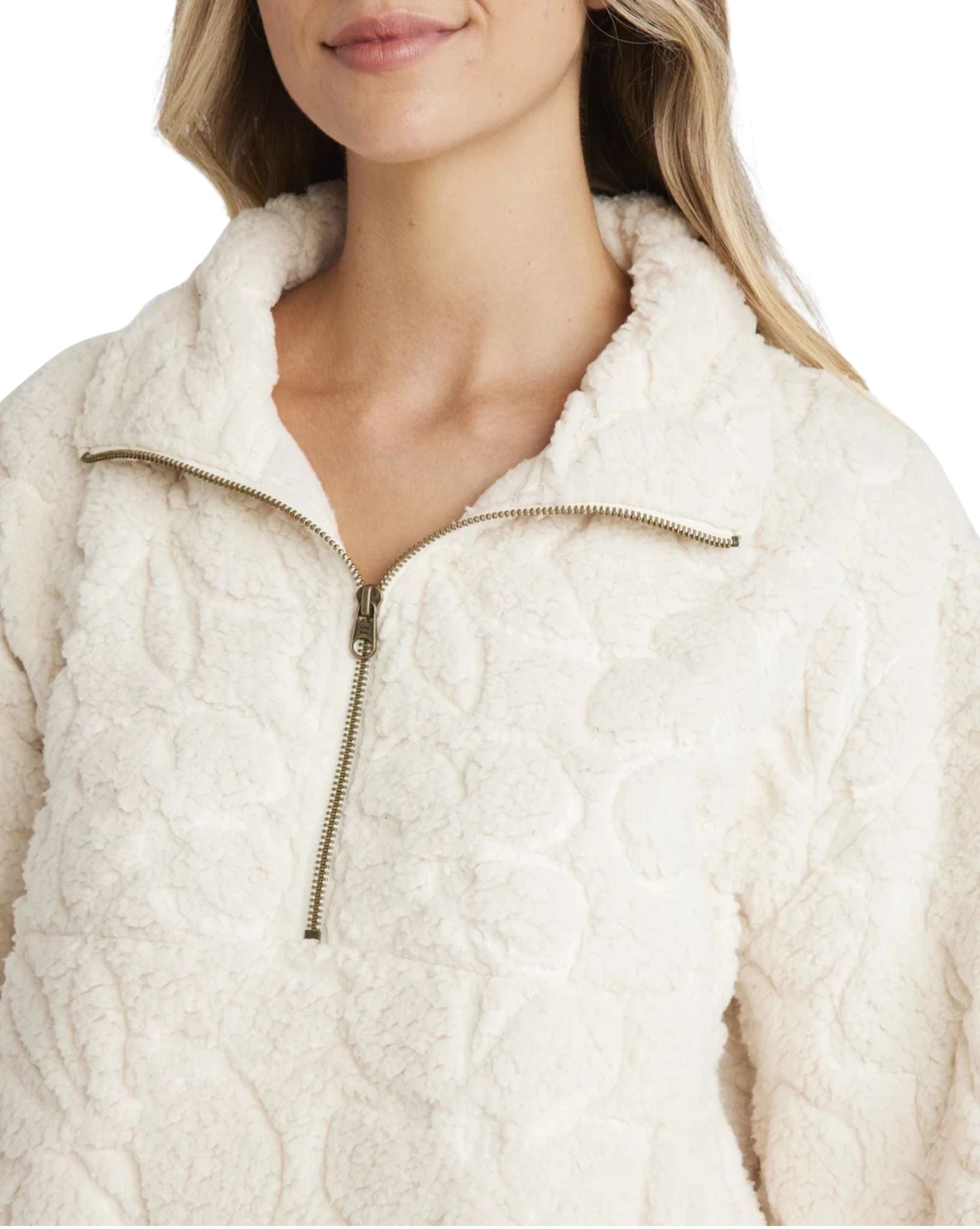 Billabong Womens Fireside Cozy Half Zip Crew