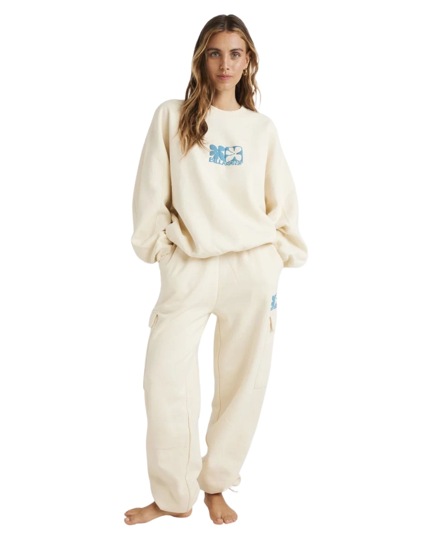 Billabong Womens Lucky You Kendall Crew - Salt Crystal