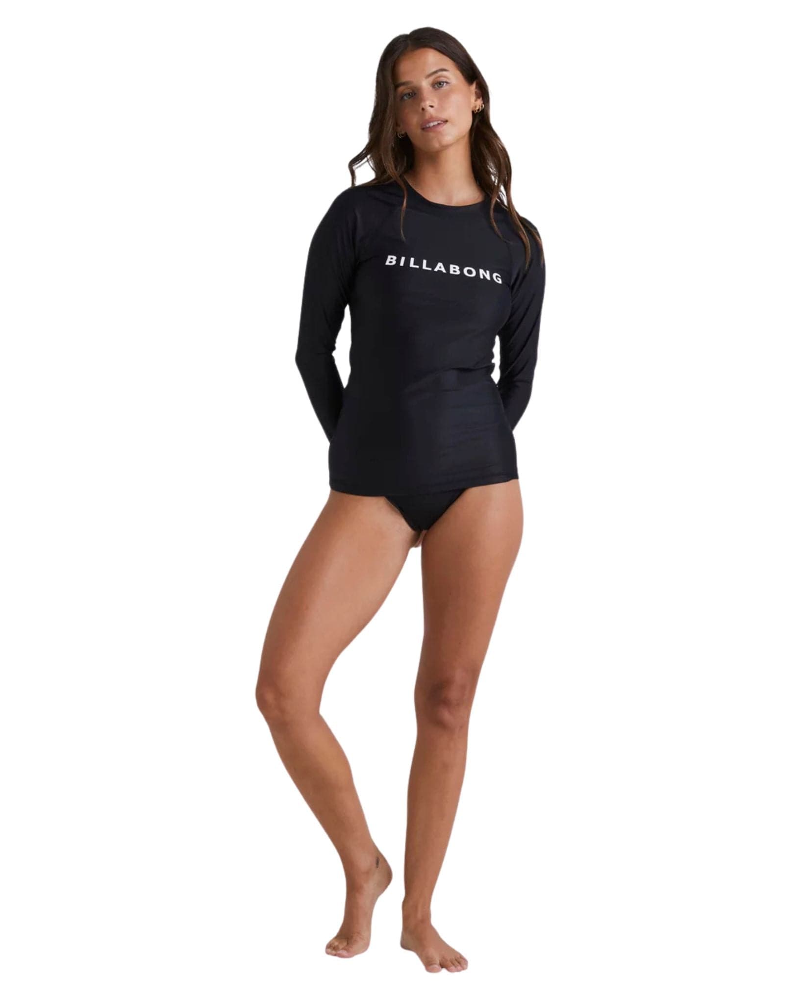 Billabong Womens Society Long Sleeve Sunshirt - Black