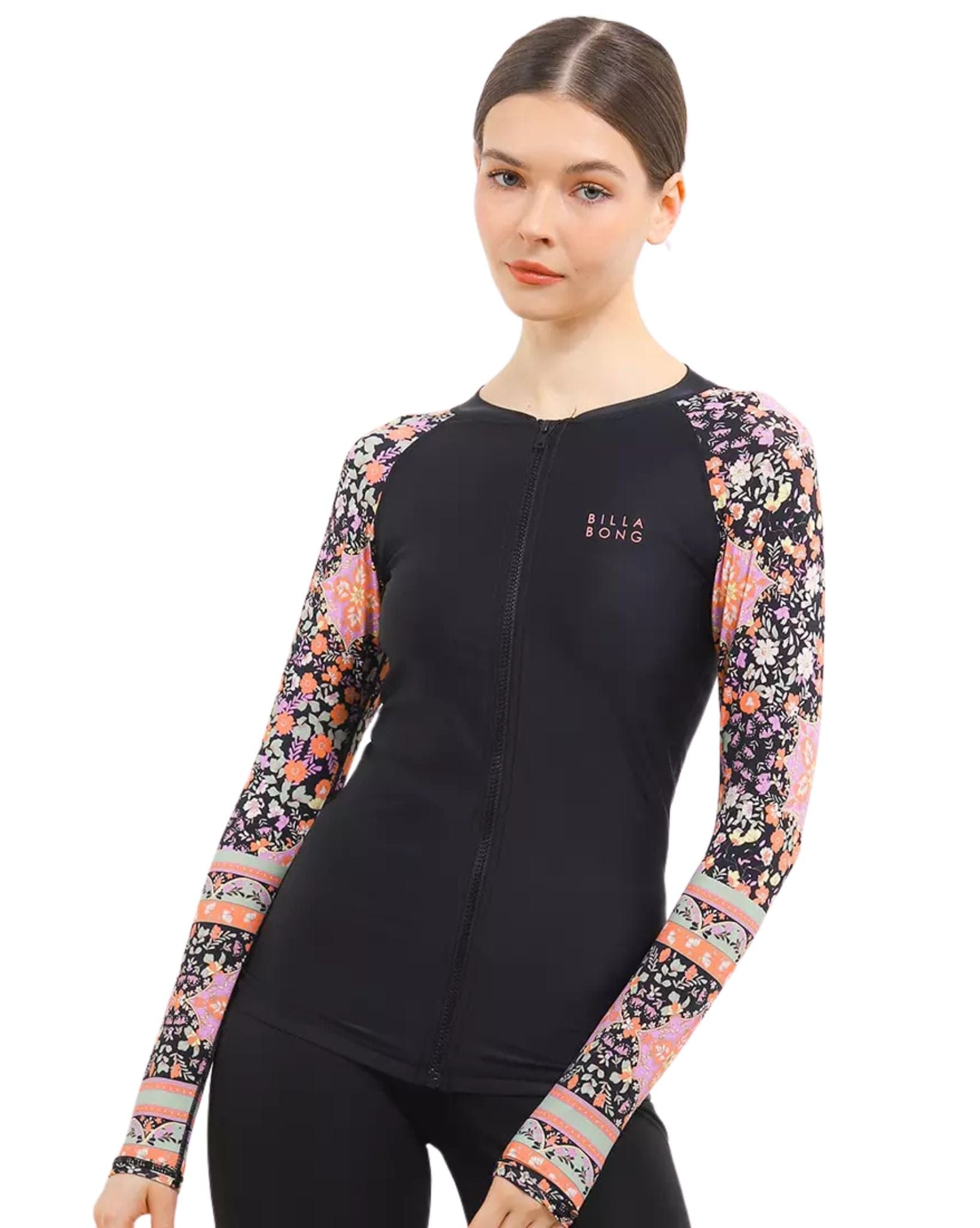 Billabong Womens Sunrise Coast Pipa Sunshirt - Black