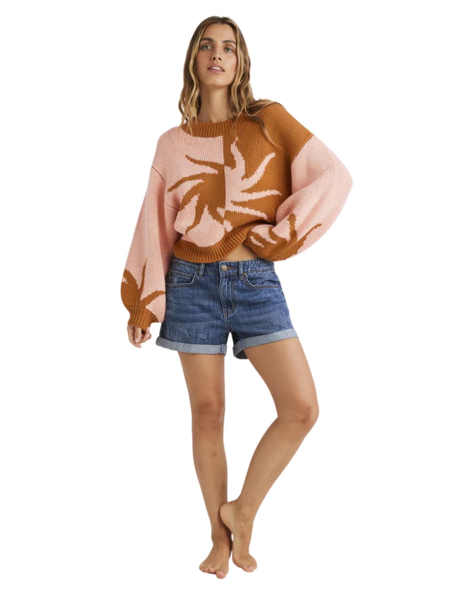 Billabong Womens Sunswirl Sweater - Doeskin