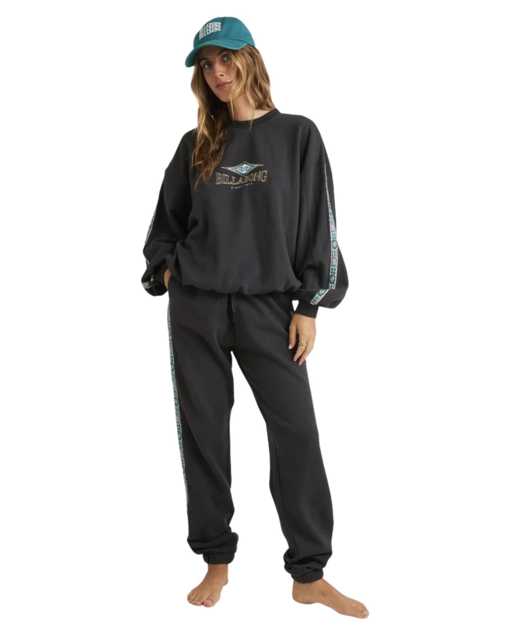 Billabong Womens Swipe Right Kendall Crew - Black Sands