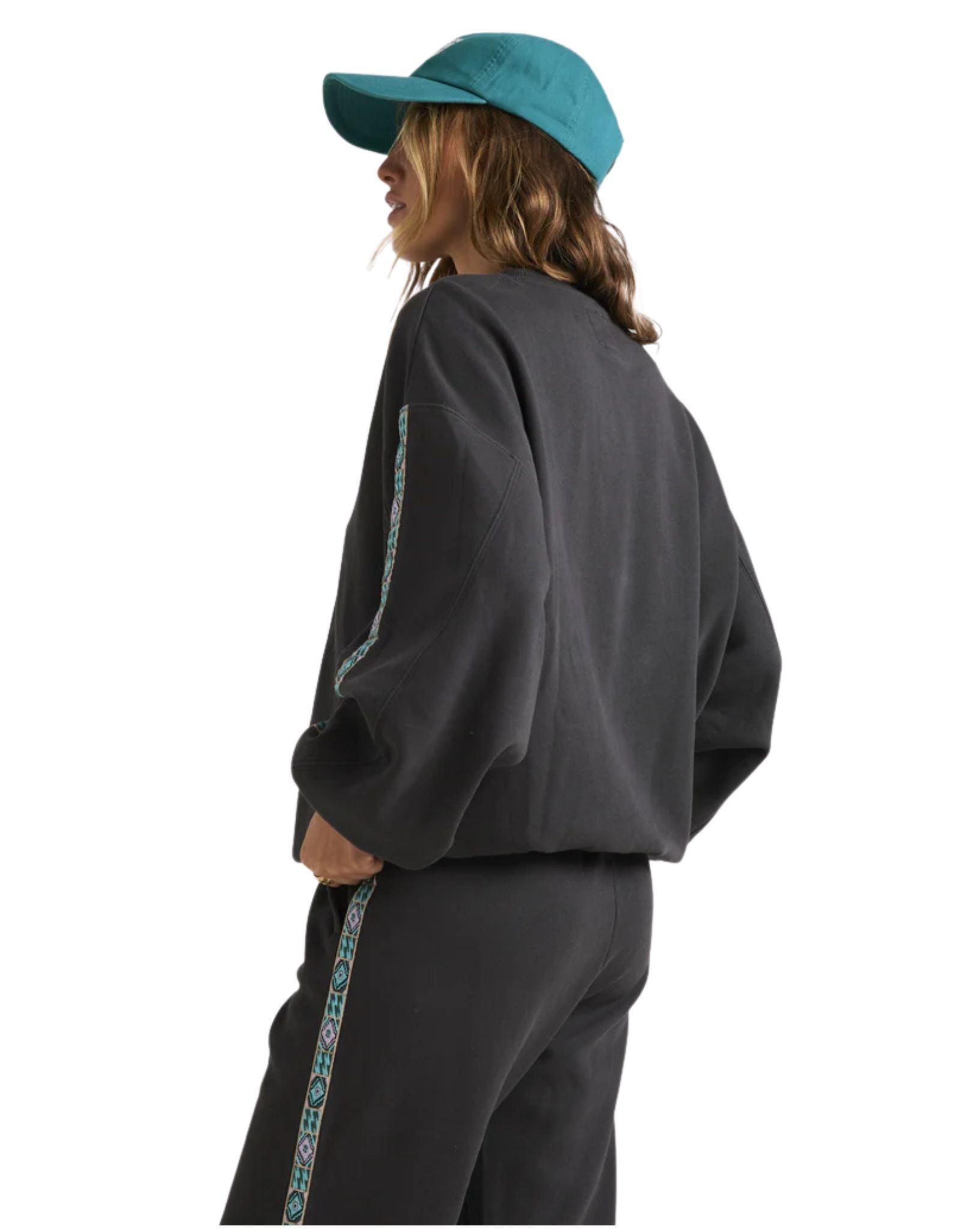 Billabong Womens Swipe Right Kendall Crew - Black Sands
