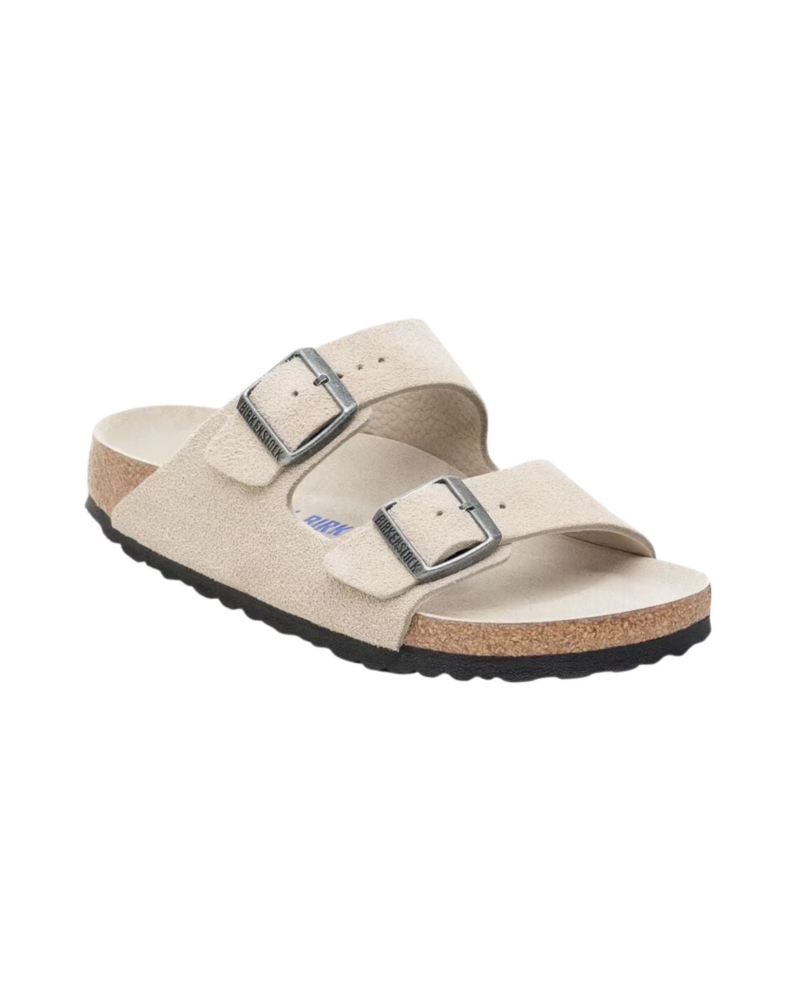 Birkenstock Arizona SFB Oyster Tonal Suede Leather Narrow