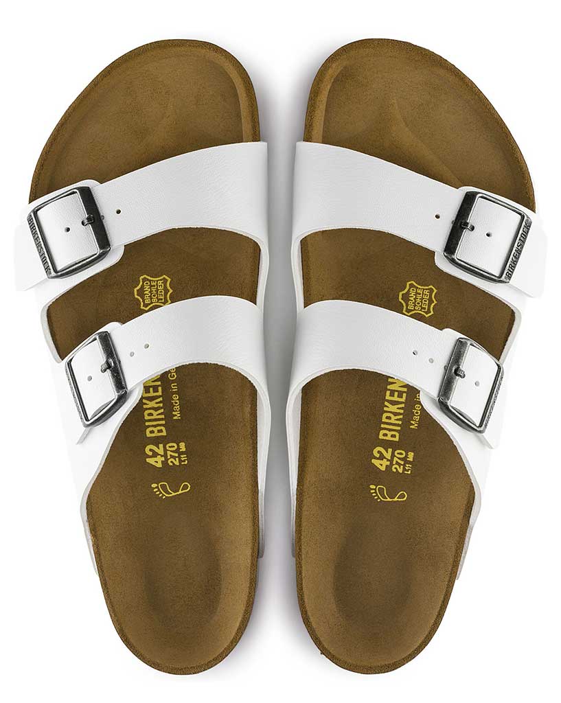 Birkenstock Arizona White Birko-Flor - Regular