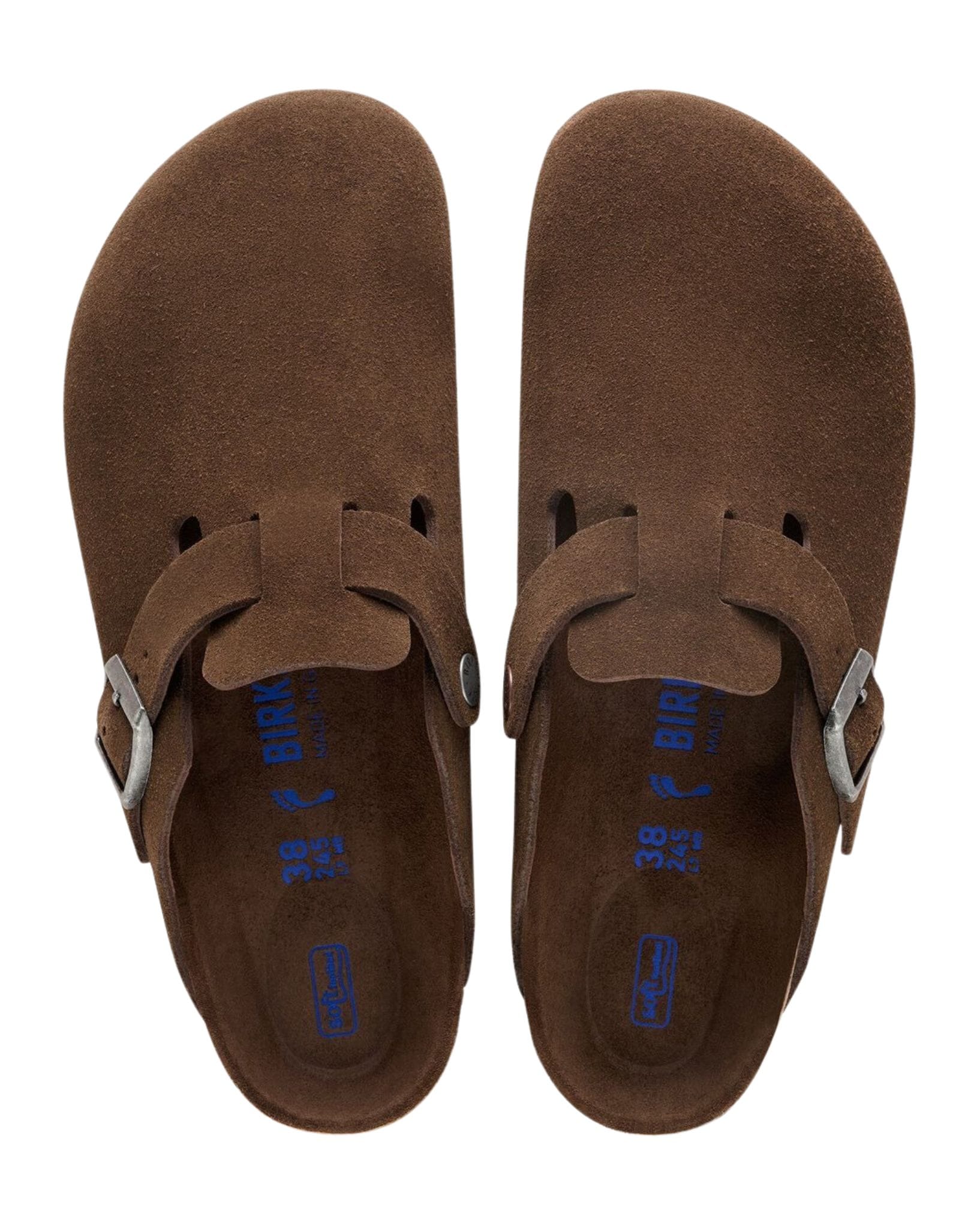 Birkenstock Boston SFB Carafe Tonal Footbed Suede Leather - Narrow