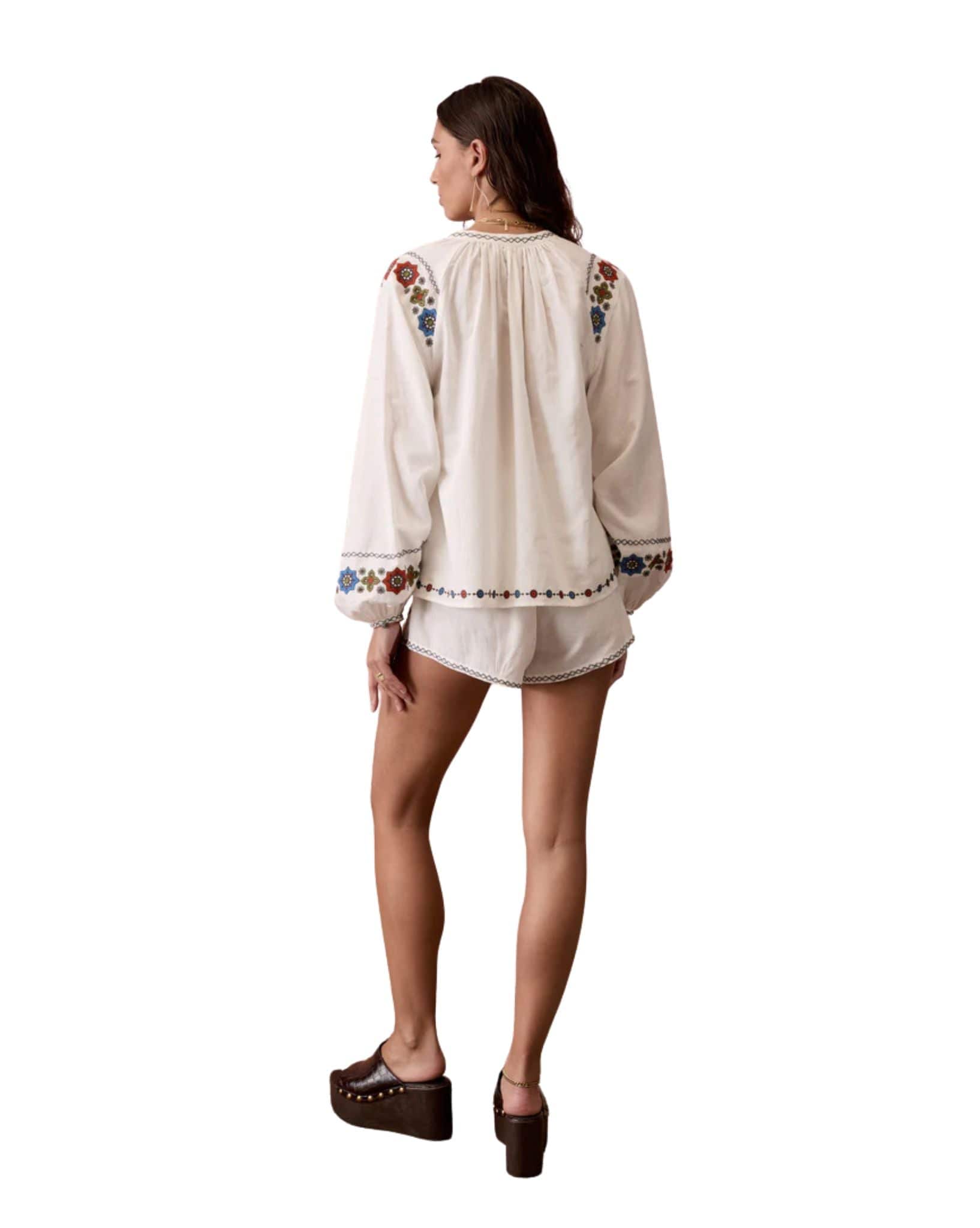 Boteh Castela Embroidered Short