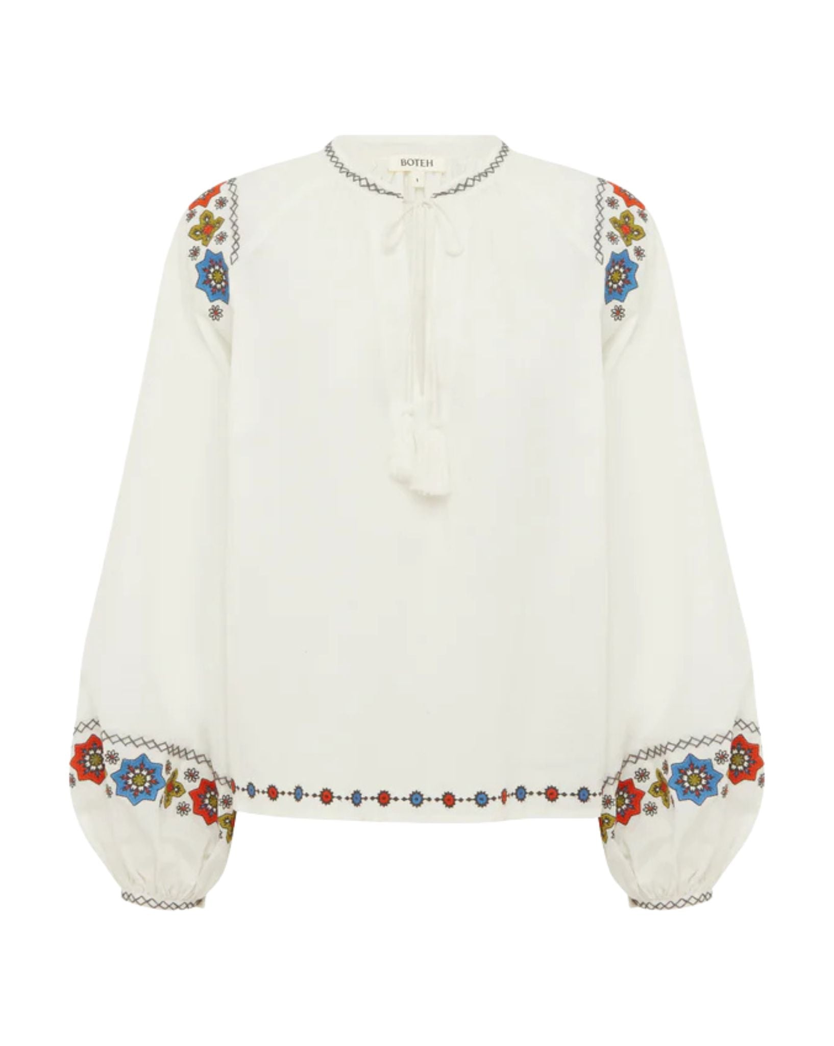 Boteh Castela Embroidered Smock Blouse