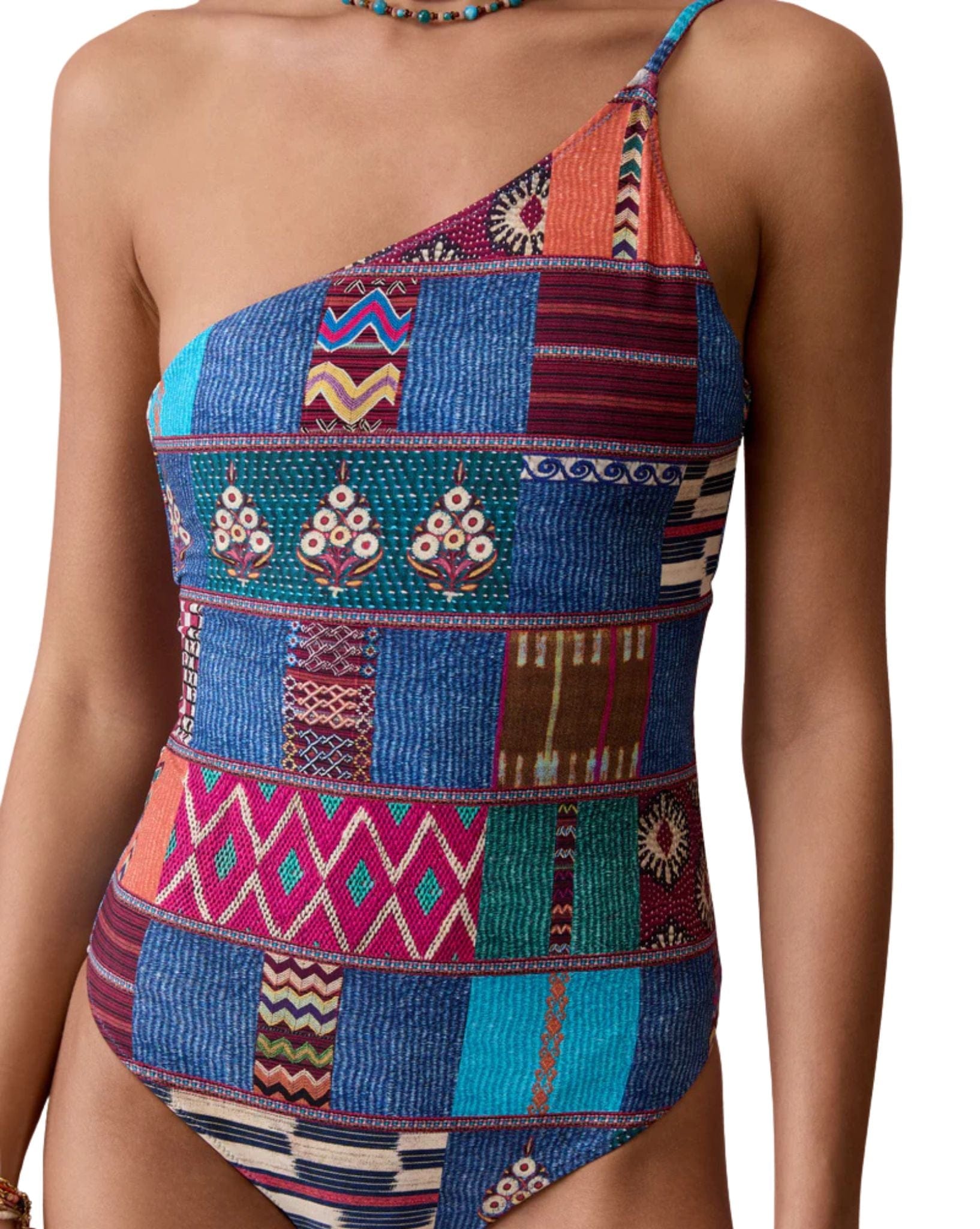 Boteh Tessera Assymetric One Piece