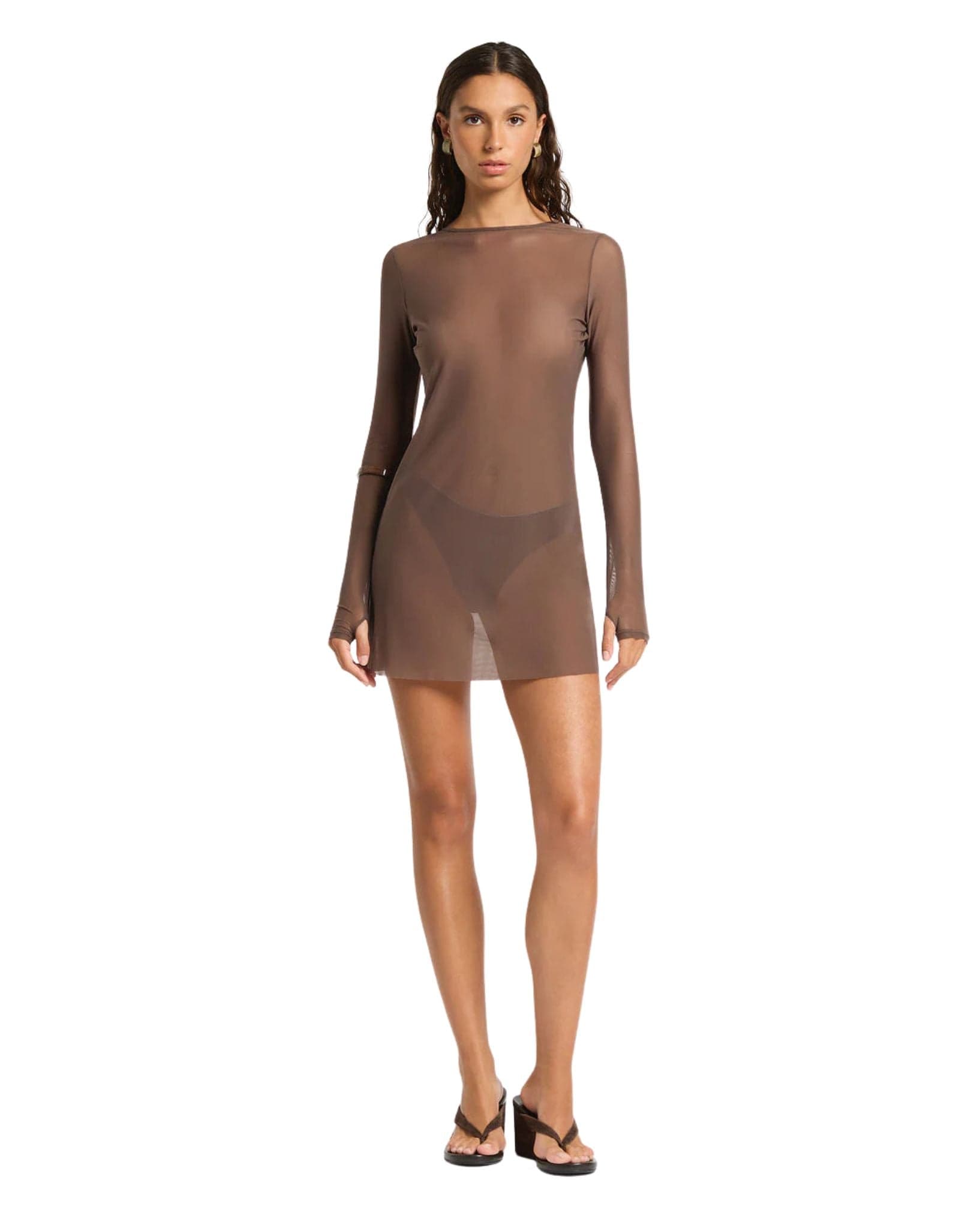 Bound Gisele 2.0 Mini Dress Plain Mesh