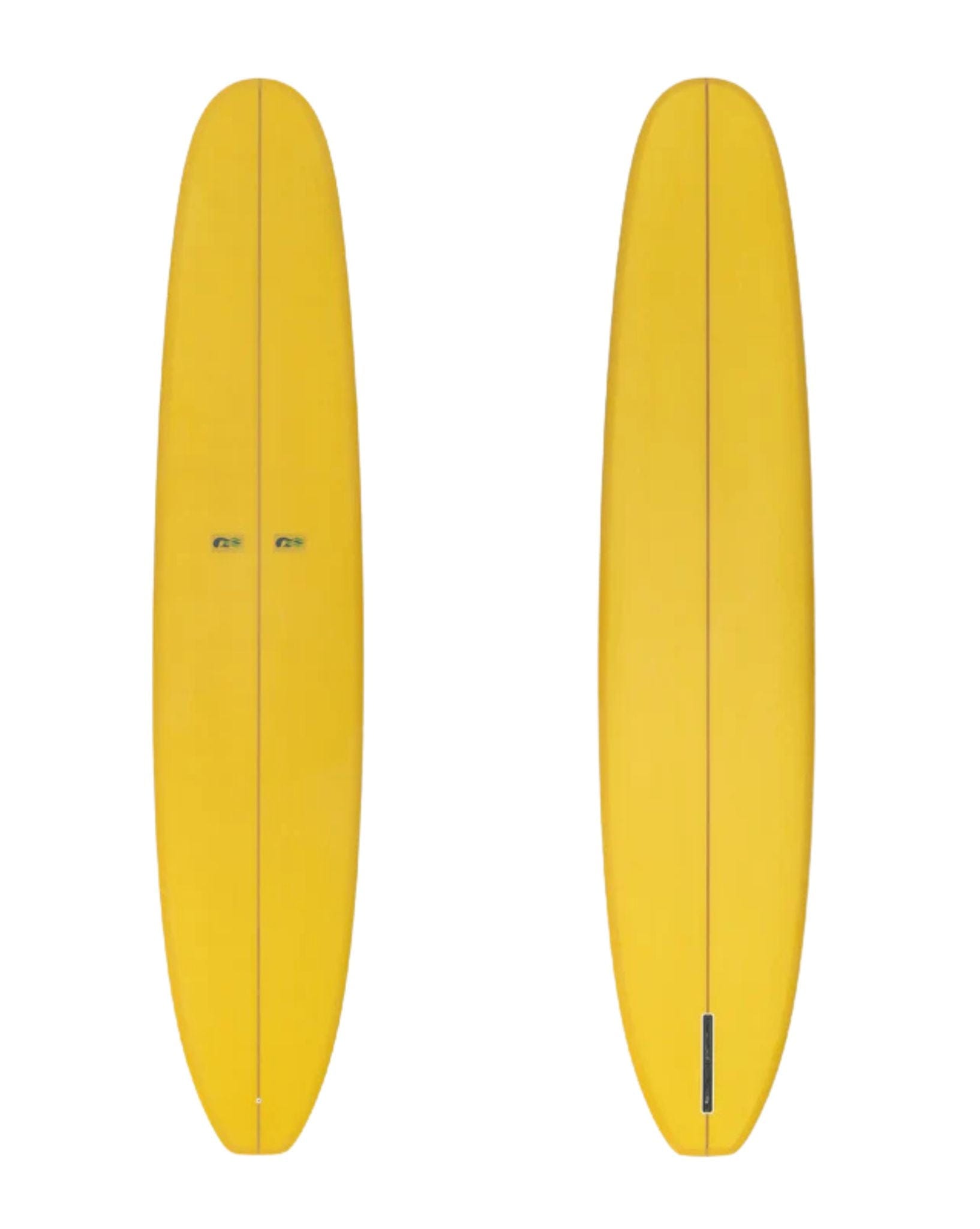 Brown Microwave Television 9'6 Personal Surfboard Yellow