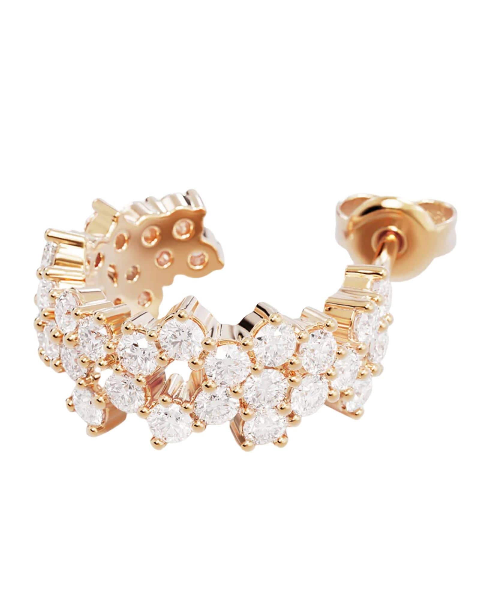 By Charlotte 18k Gold Plated - Crystal Dust Hoops