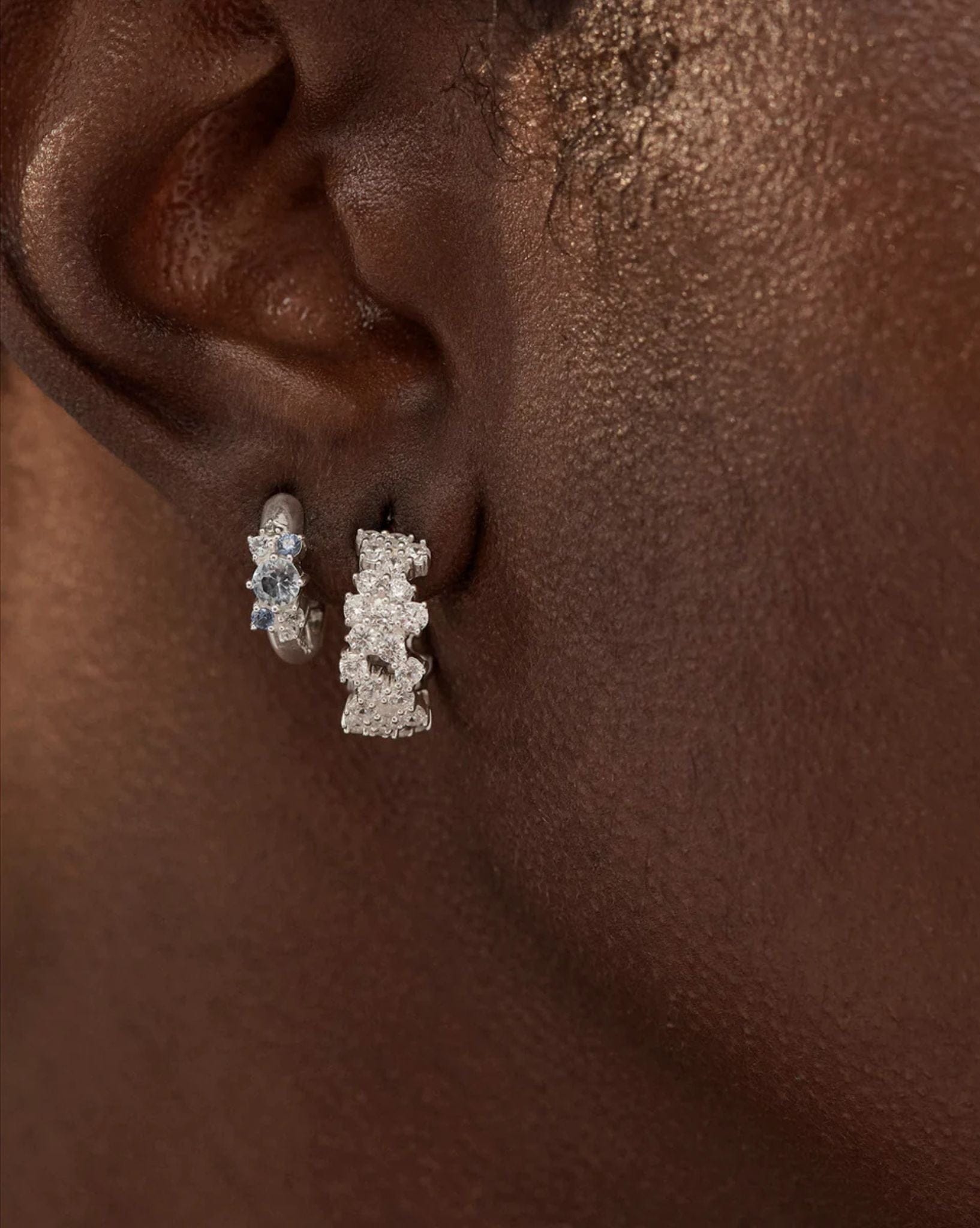 By Charlotte 18k Gold Plated - Crystal Dust Hoops