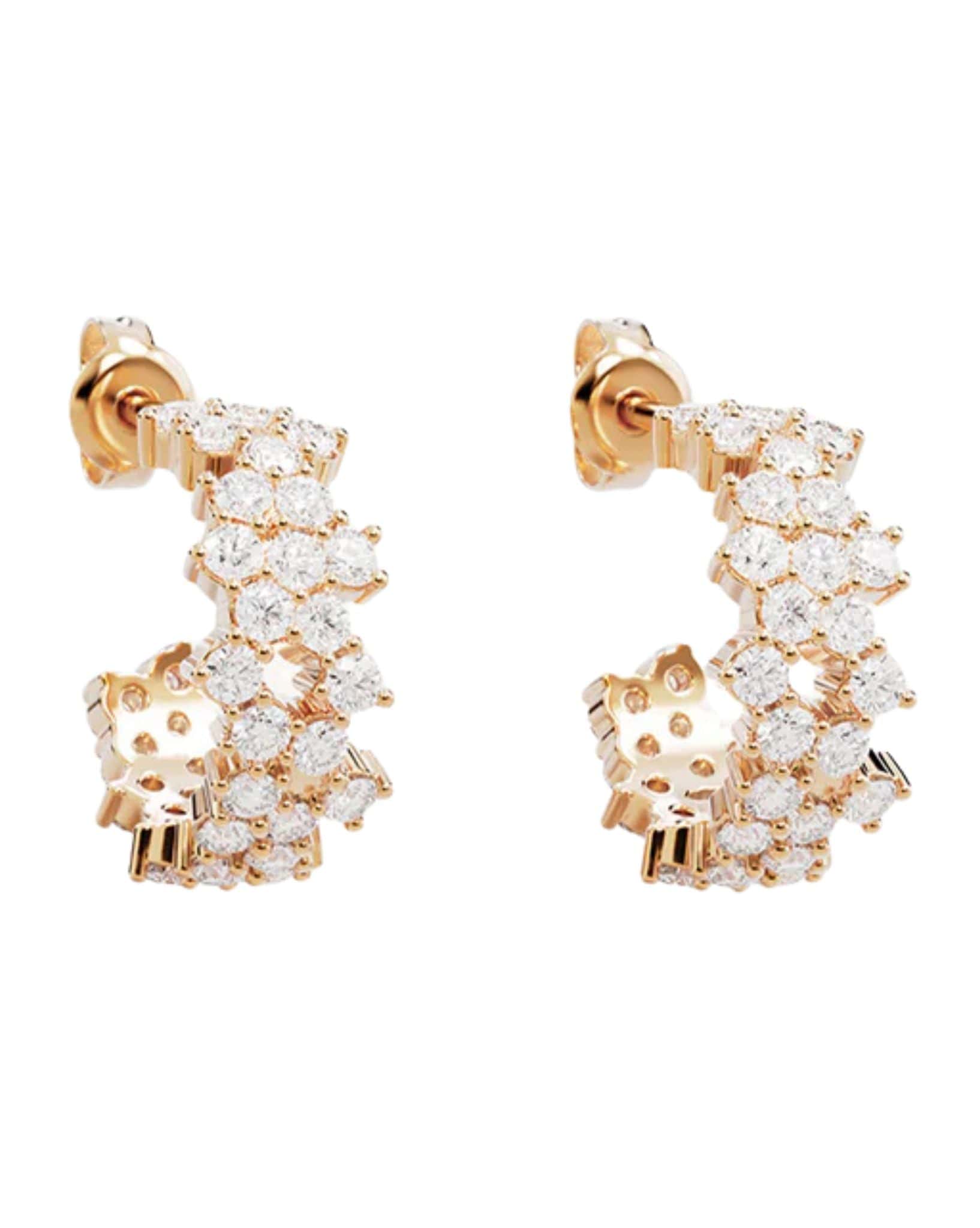 By Charlotte 18k Gold Plated - Crystal Dust Hoops