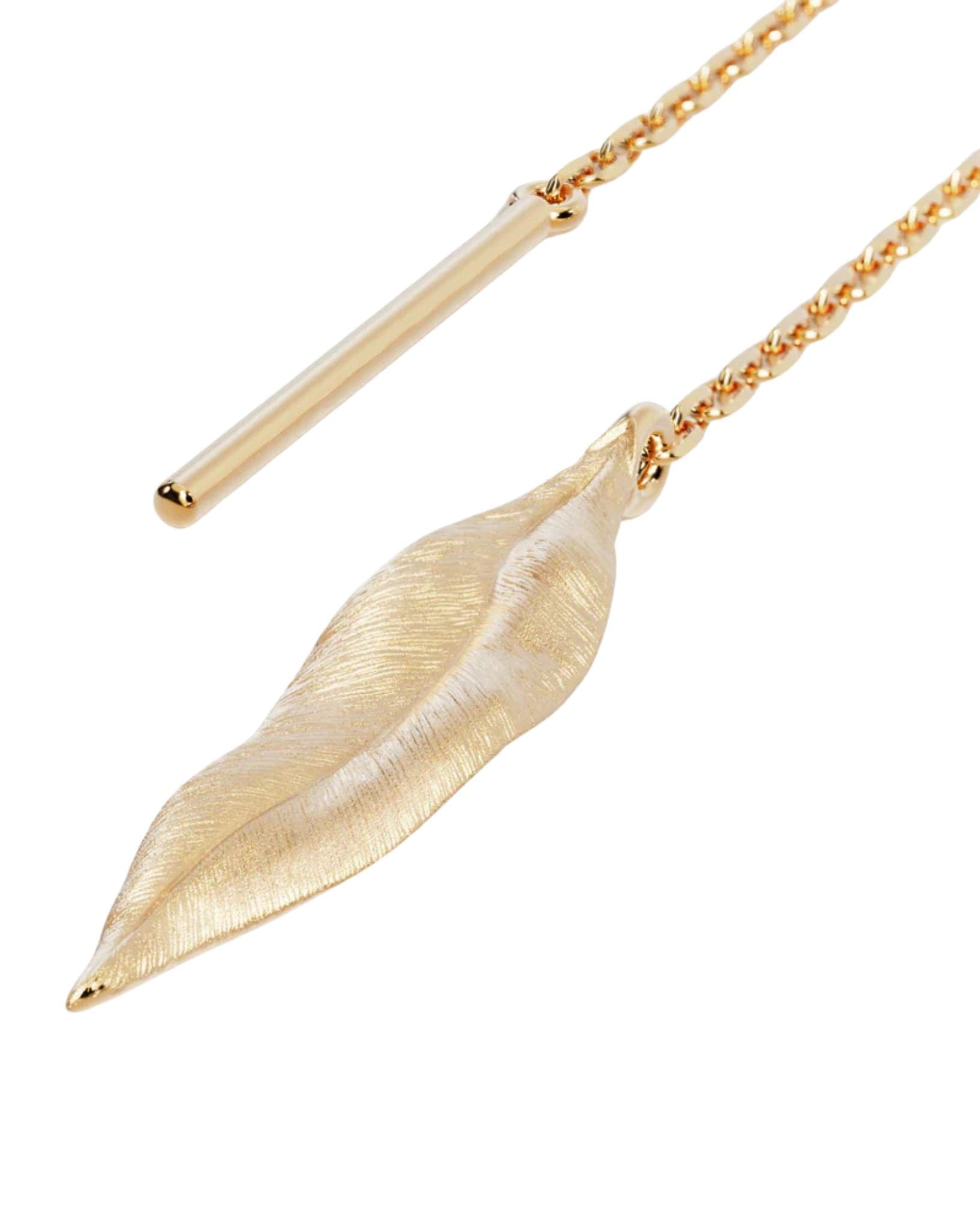 By Charlotte 18k Gold Vermeil Awaken Thread Earrings