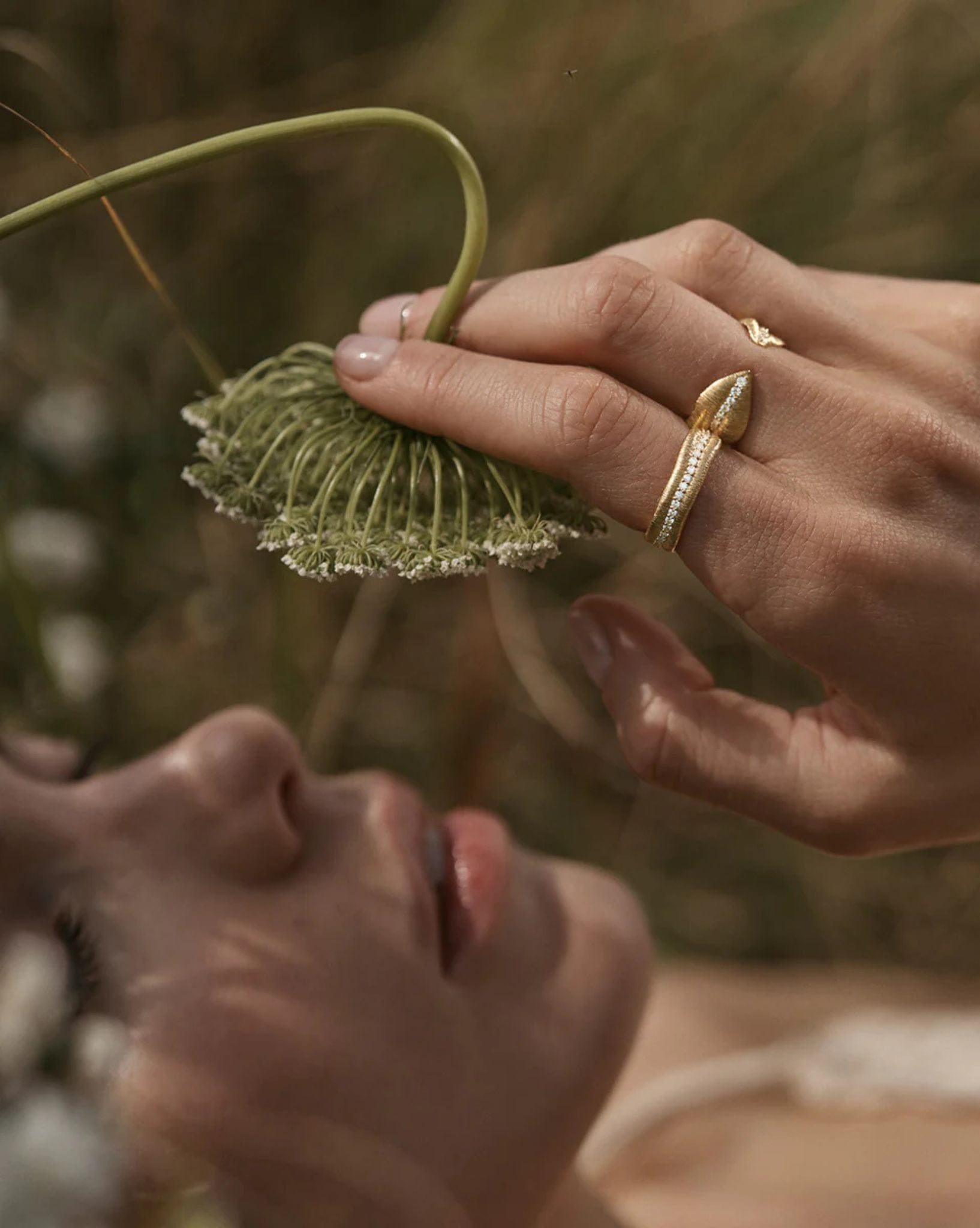 By Charlotte 18k Gold Vermeil Begin Again Band Ring