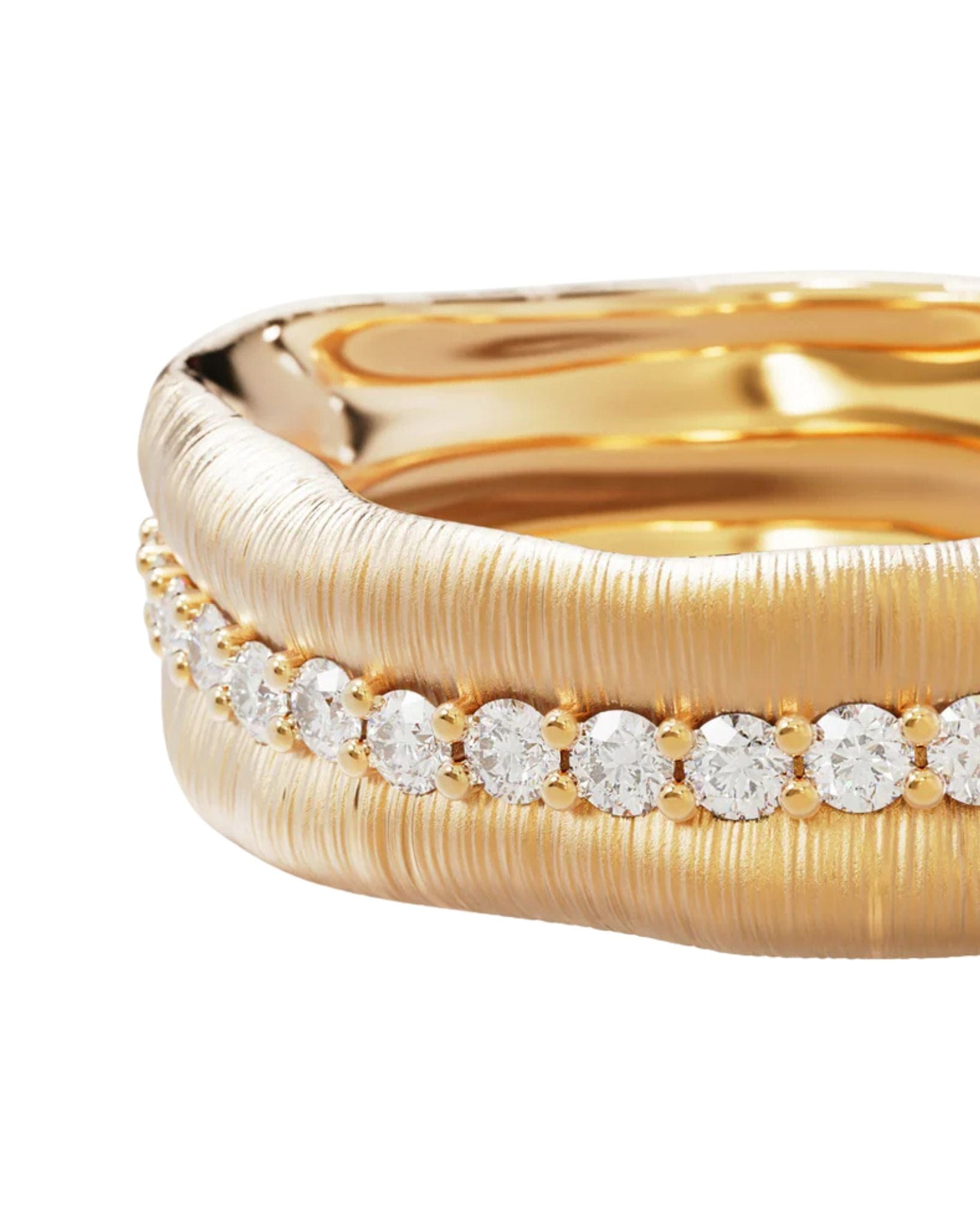 By Charlotte 18k Gold Vermeil Begin Again Band Ring