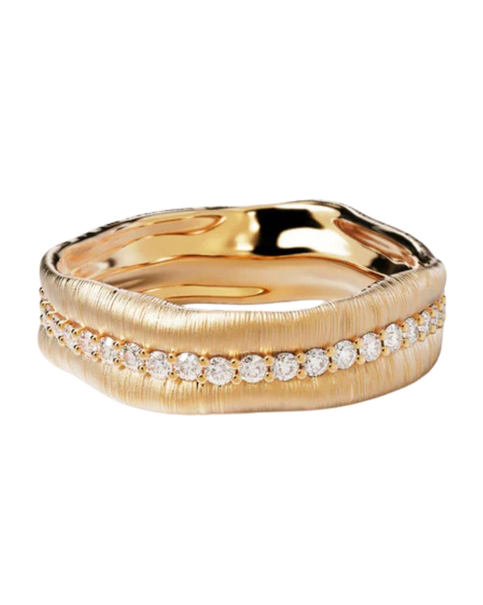 By Charlotte 18k Gold Vermeil Begin Again Band Ring