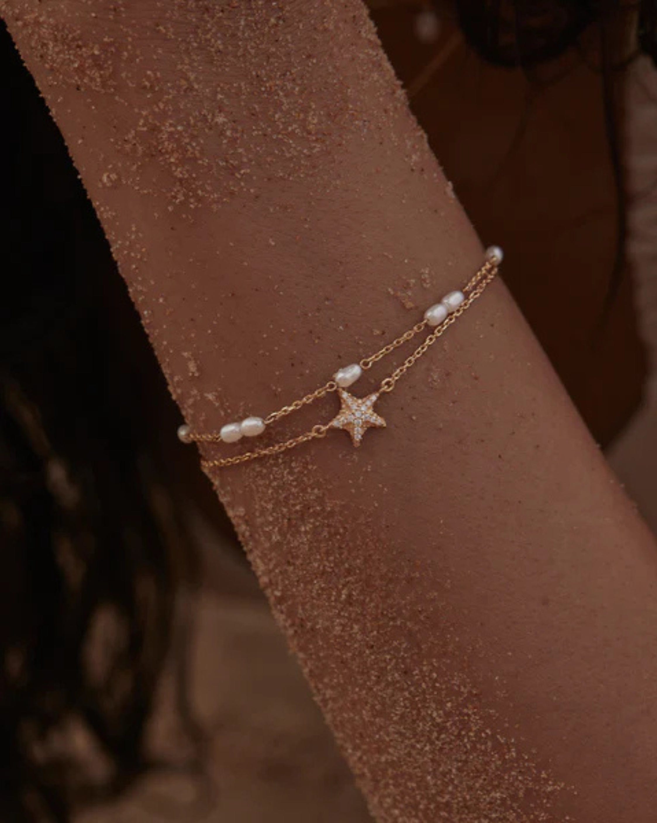 By Charlotte 18k Gold Vermeil By the Sea Starfish Bracelet
