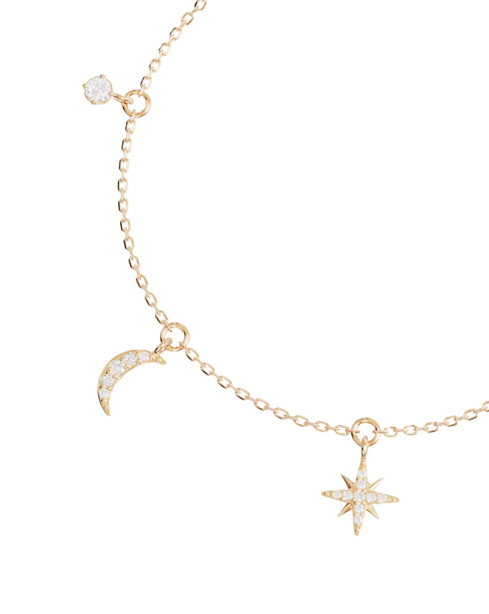 By Charlotte 18k Gold Vermeil - Celestial Skies Charm Bracelet