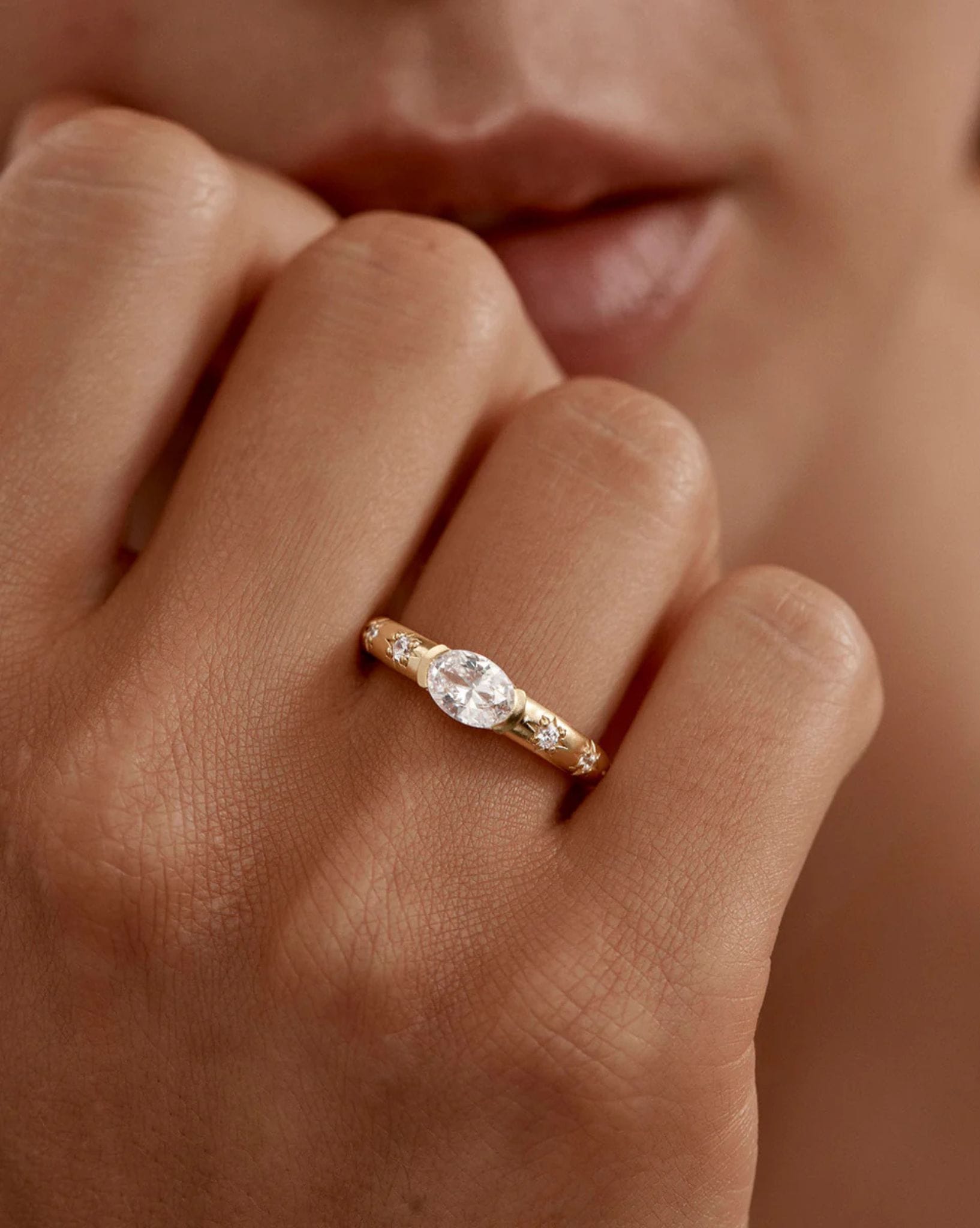 By Charlotte 18k Gold Vermeil - Celestial Skies Ring
