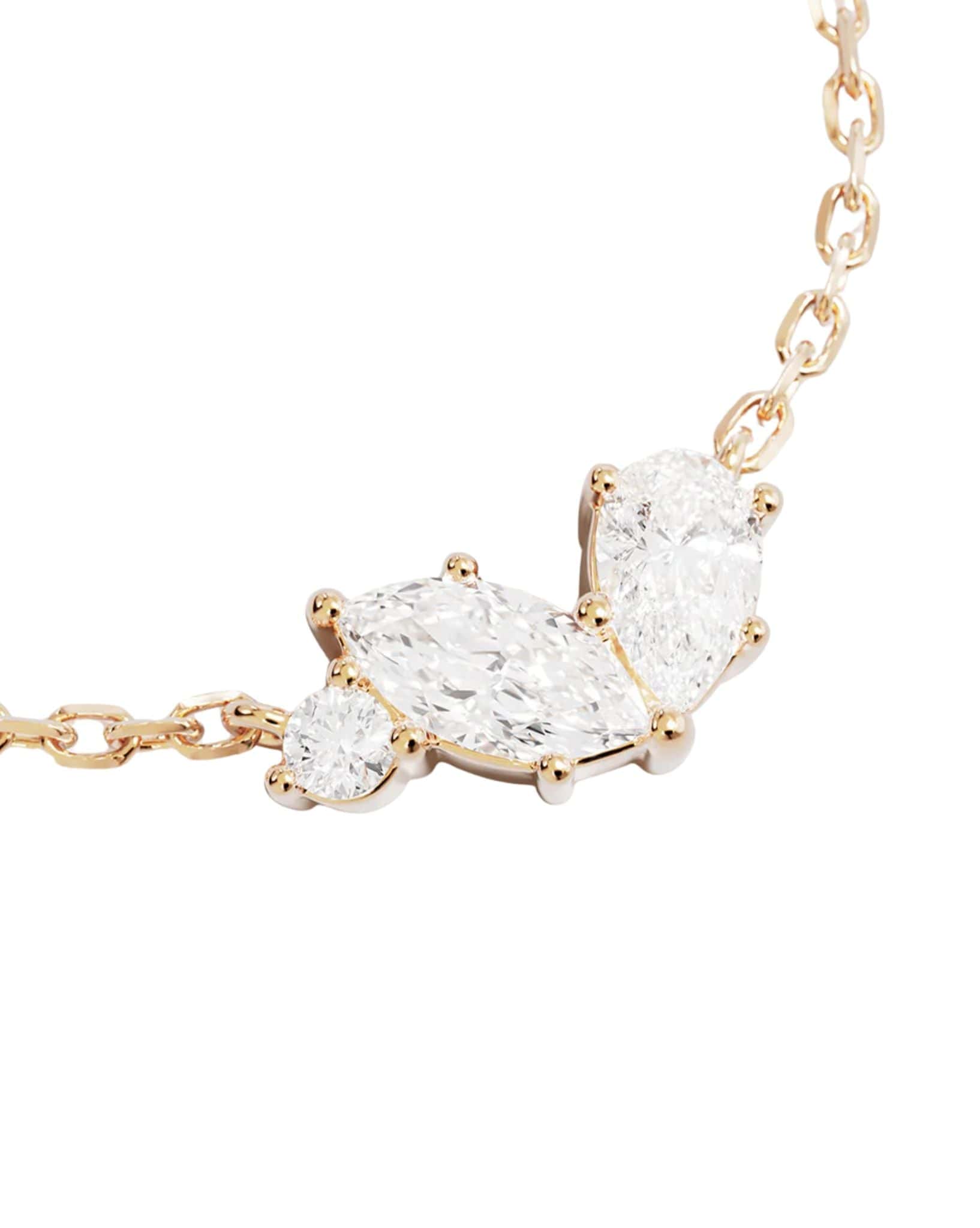 By Charlotte 18k Gold Vermeil - Crystal Wings Neckace