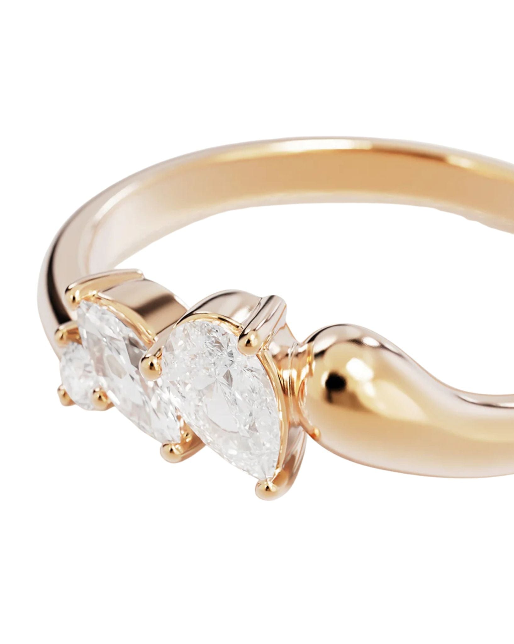 By Charlotte 18k Gold Vermeil - Crystal Wings Ring